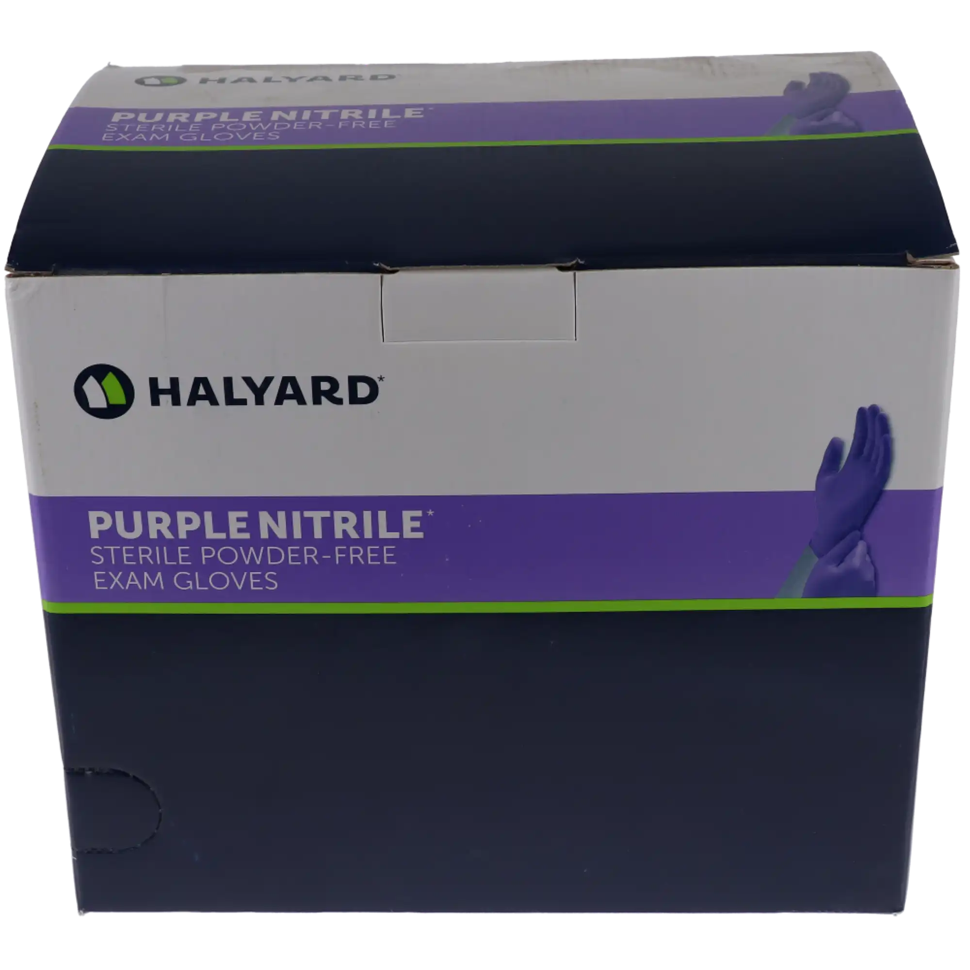 Halyard Purple Nitrile Sterile Powder-Free Exam Gloves, Medium, 50 Pairs/Box, 55092 thumbnail 3