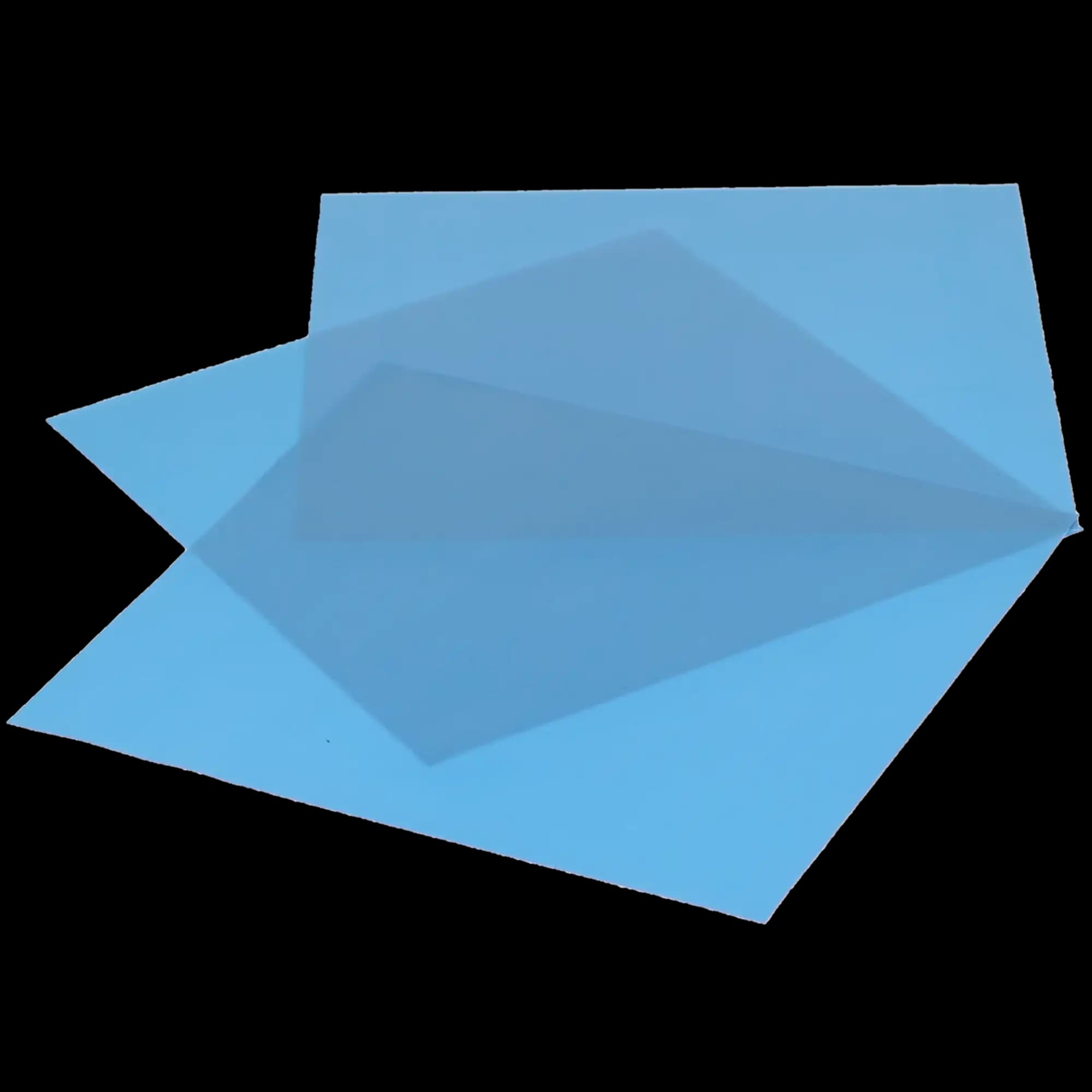Isodam Polyisoprene Dental Dam, Latex-Free, Heavy, 5" x 5", Light Blue, 20/Box, ISO02300520 thumbnail 2