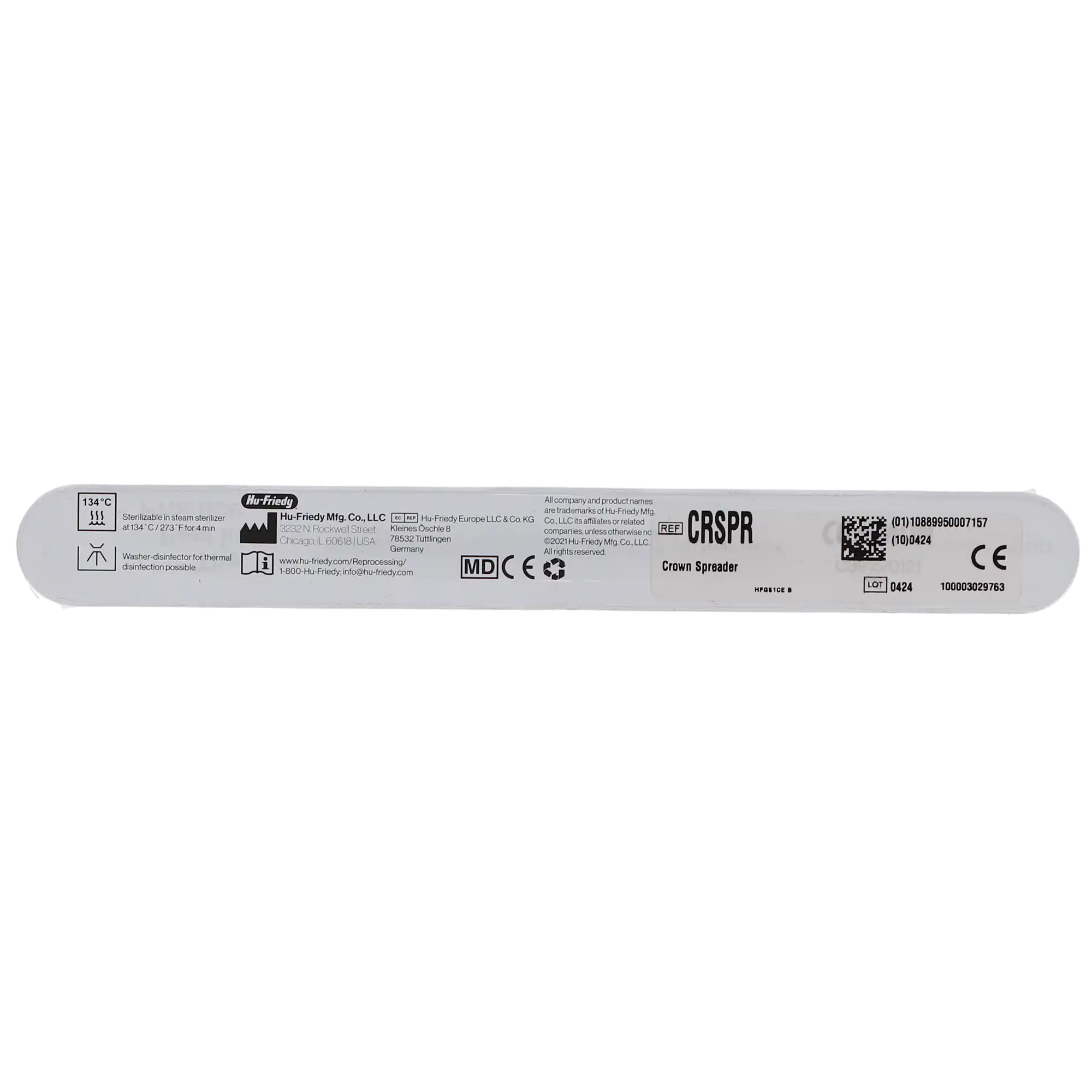 Hu-Friedy Nash/Taylor Crown Spreader, Double-Ended, #6 Satin Steel Handle, CRSPR, 1/Pk thumbnail 5