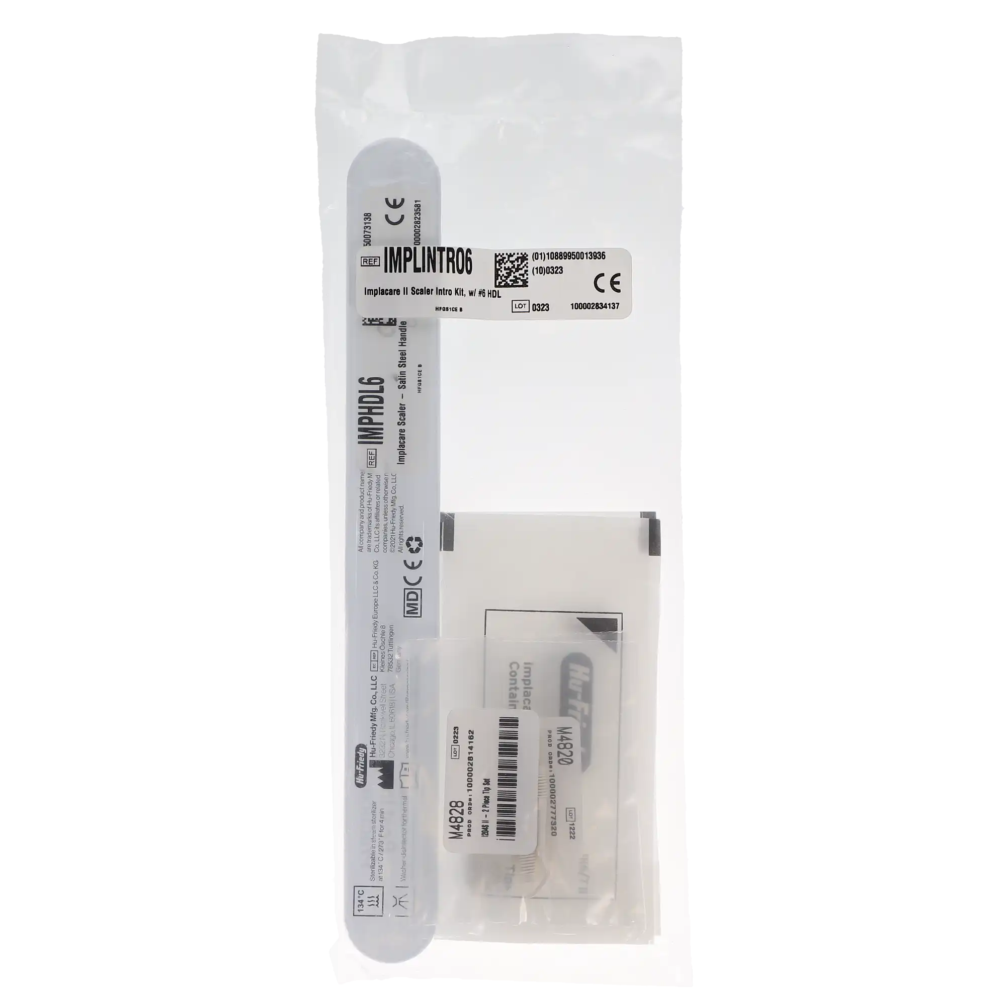 Hu-Friedy Implacare II Implant Maintenance Scaler Intro Kit, #6 Satin Steel Handle, 5 Tip Pairs (204S, H6/H7, Columbia 4R/4L, Langer 1/2, Barnhart 5/6), IMPLINTRO6 thumbnail 5