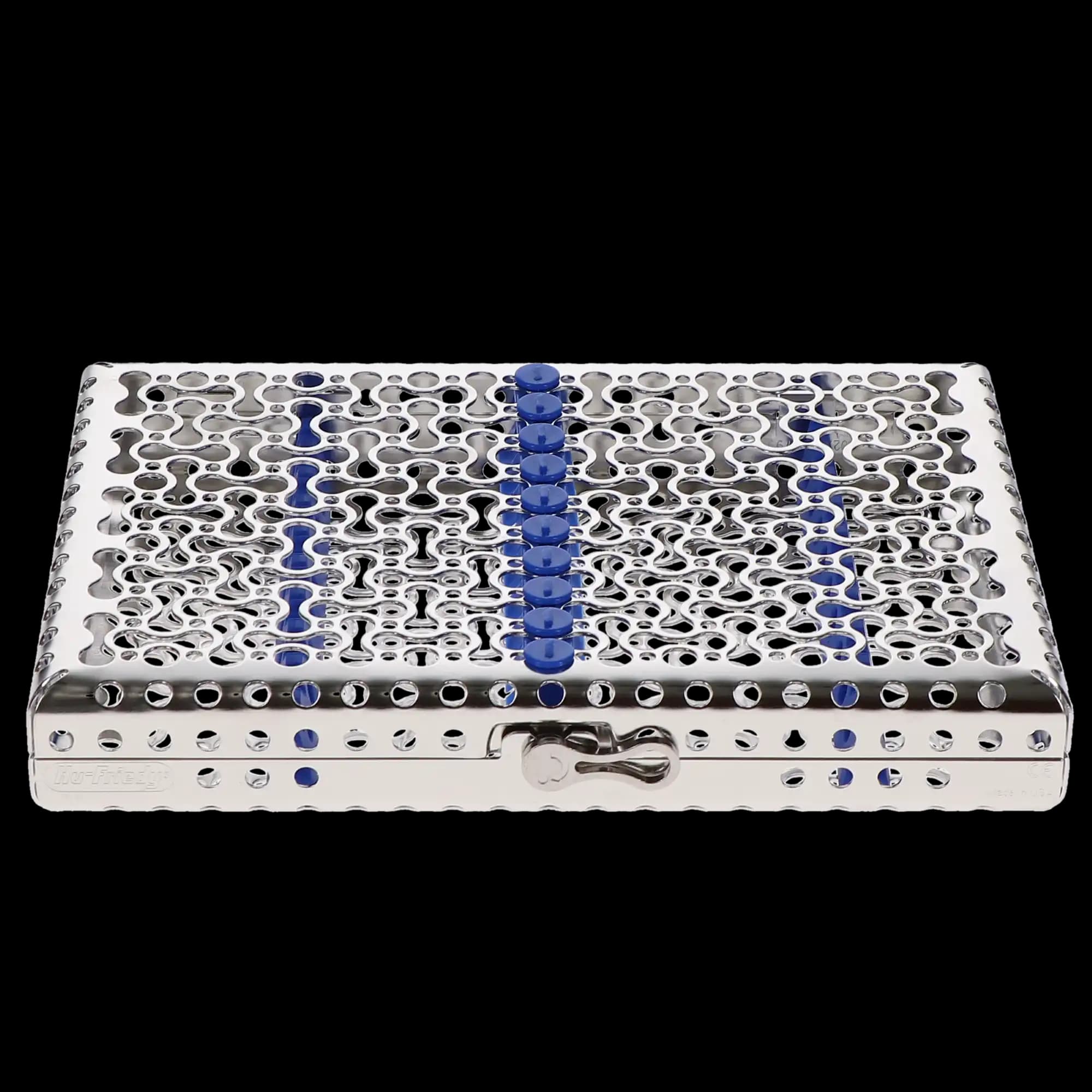 Hu-Friedy IMS Infinity Series Instrument Cassette, 10-Instrument, Small, Blue, 8" x 5.5" x 1.25", IMN5108, 1/Pk thumbnail 6