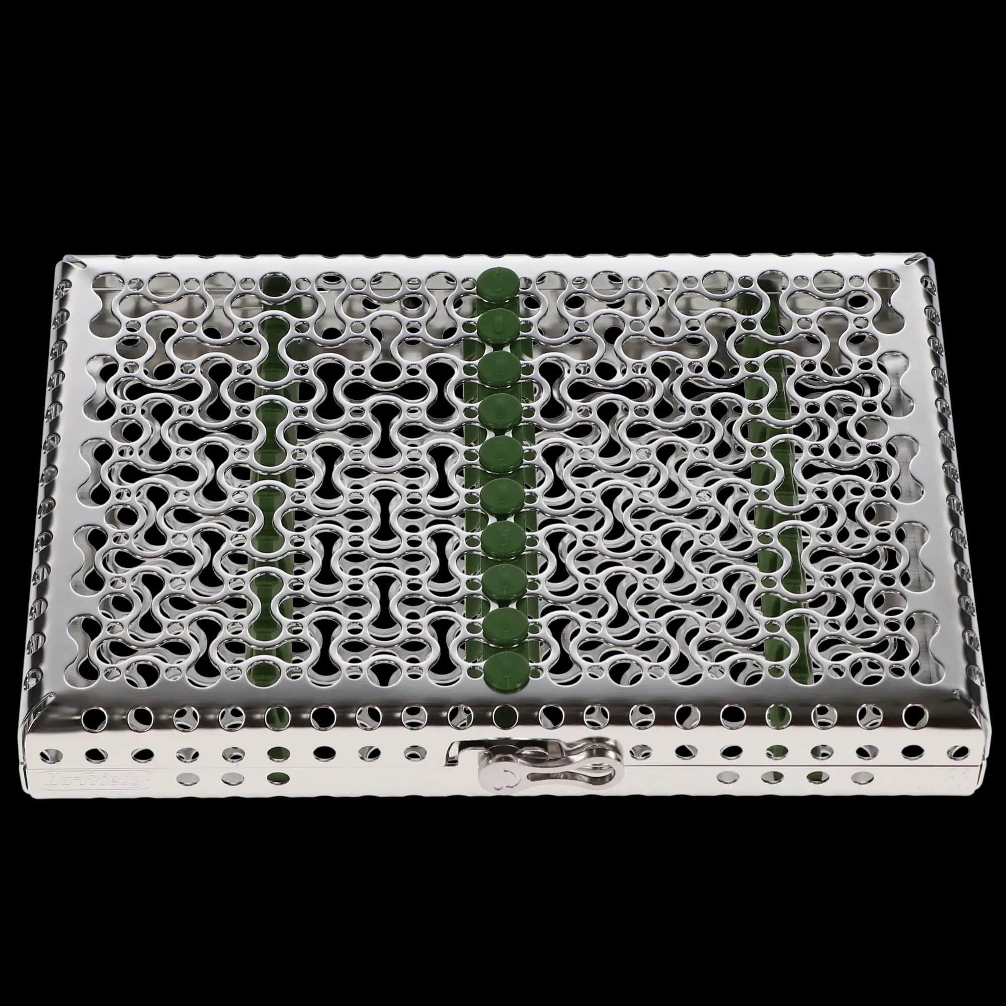 Hu-Friedy IMS Infinity Series 10-Instrument Small Cassette, Green, Stainless Steel, 5.5" x 8" x 1.25", IMN5109, 1/Pk thumbnail 6