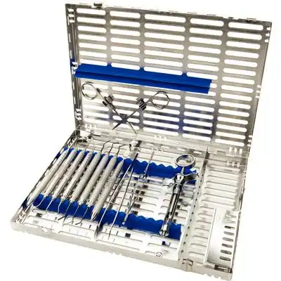 Hu-Friedy IMS Signature Series Cassette, 16-Instrument, Large, Blue, Stainless Steel, 1/Pk, IM4168 thumbnail 2