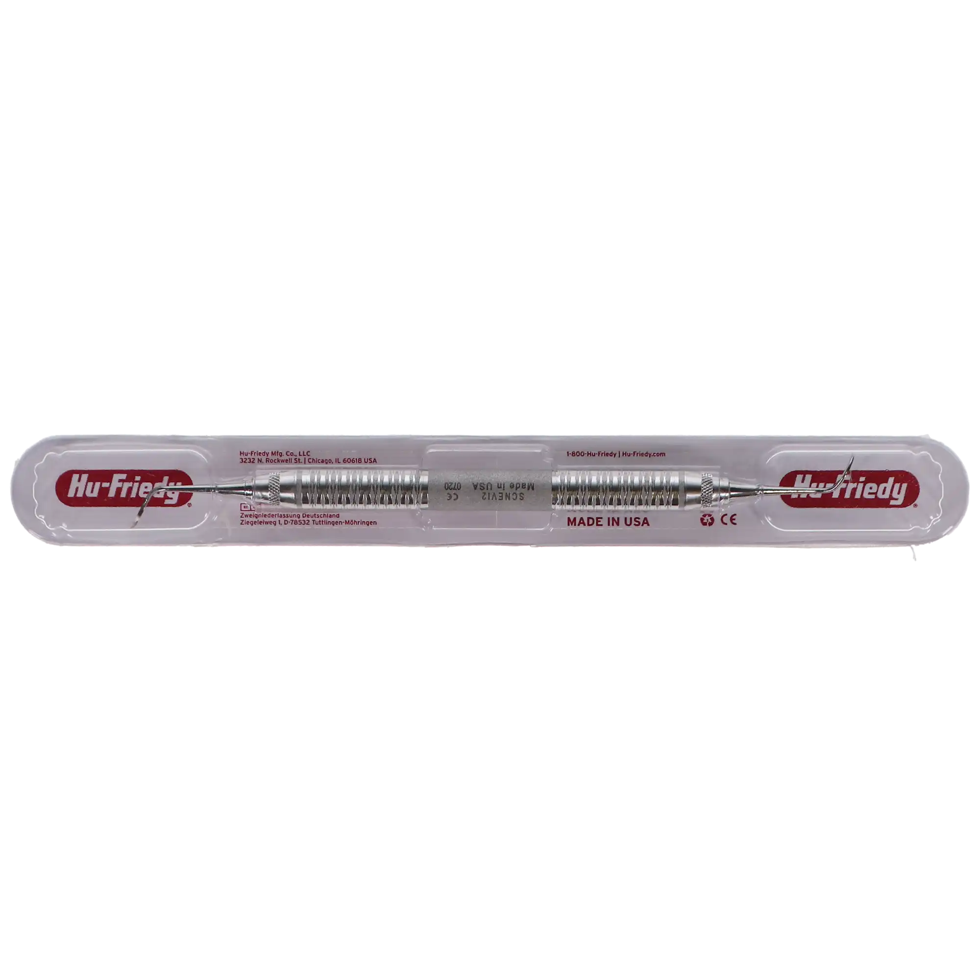 Hu-Friedy Nevi 2 Posterior Double-Ended Sickle Scaler, #6 Satin Steel Handle, SCNEVI2 thumbnail 4