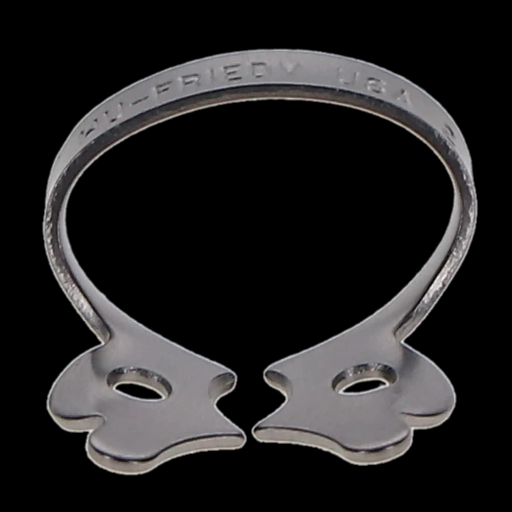 Hu-Friedy Satin Steel Rubber Dam Clamp, #2, Winged, Premolars, 1/Pk, RDCM2 thumbnail 2