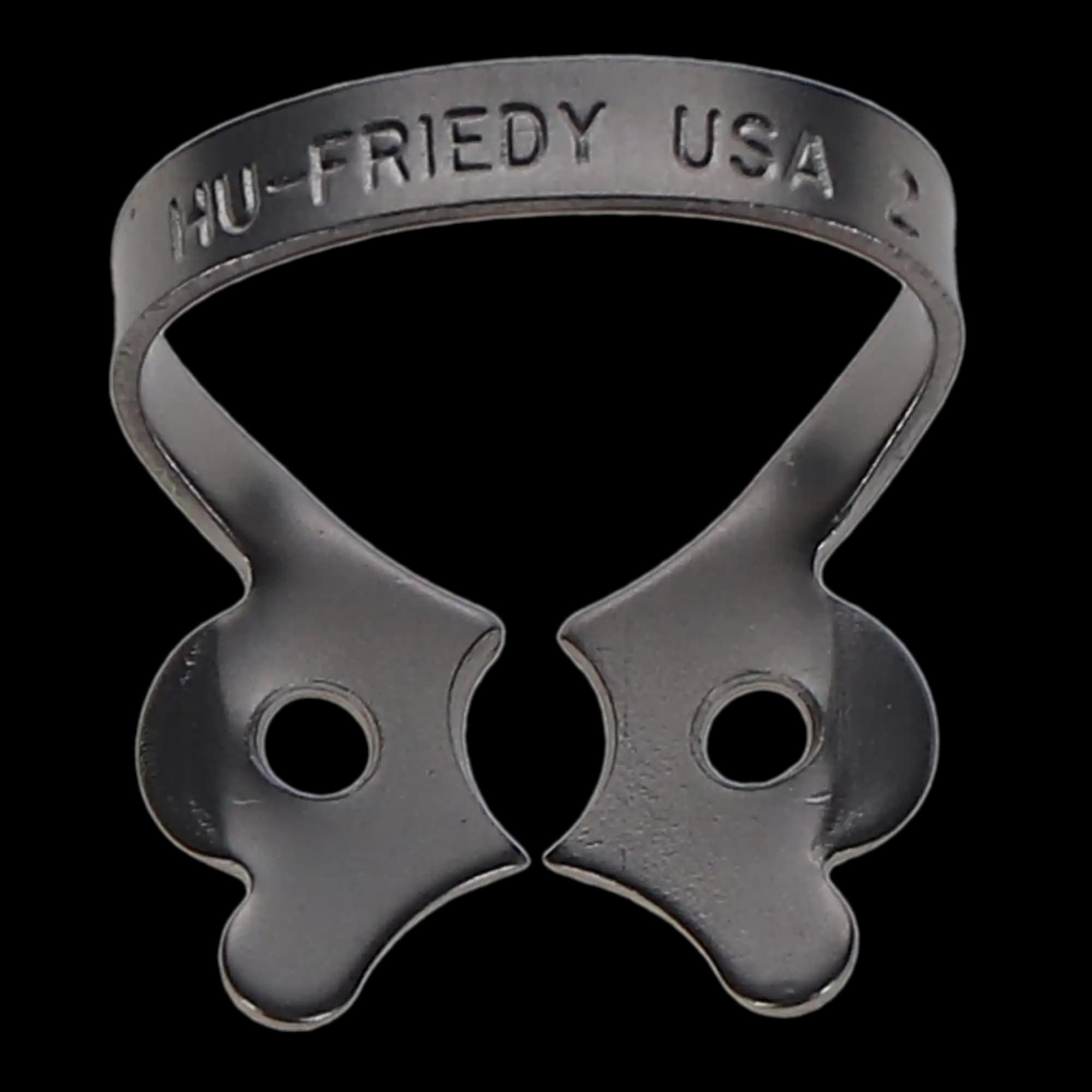 Hu-Friedy Satin Steel Rubber Dam Clamp, #2, Winged, Premolars, 1/Pk, RDCM2 thumbnail 6