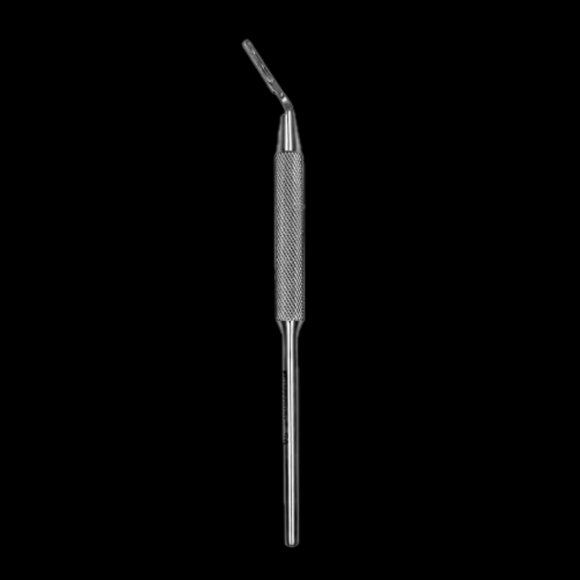 Hu-Friedy #5A Angled Round Scalpel Handle, Stainless Steel, 1/Pk, 10-130-05A thumbnail 2