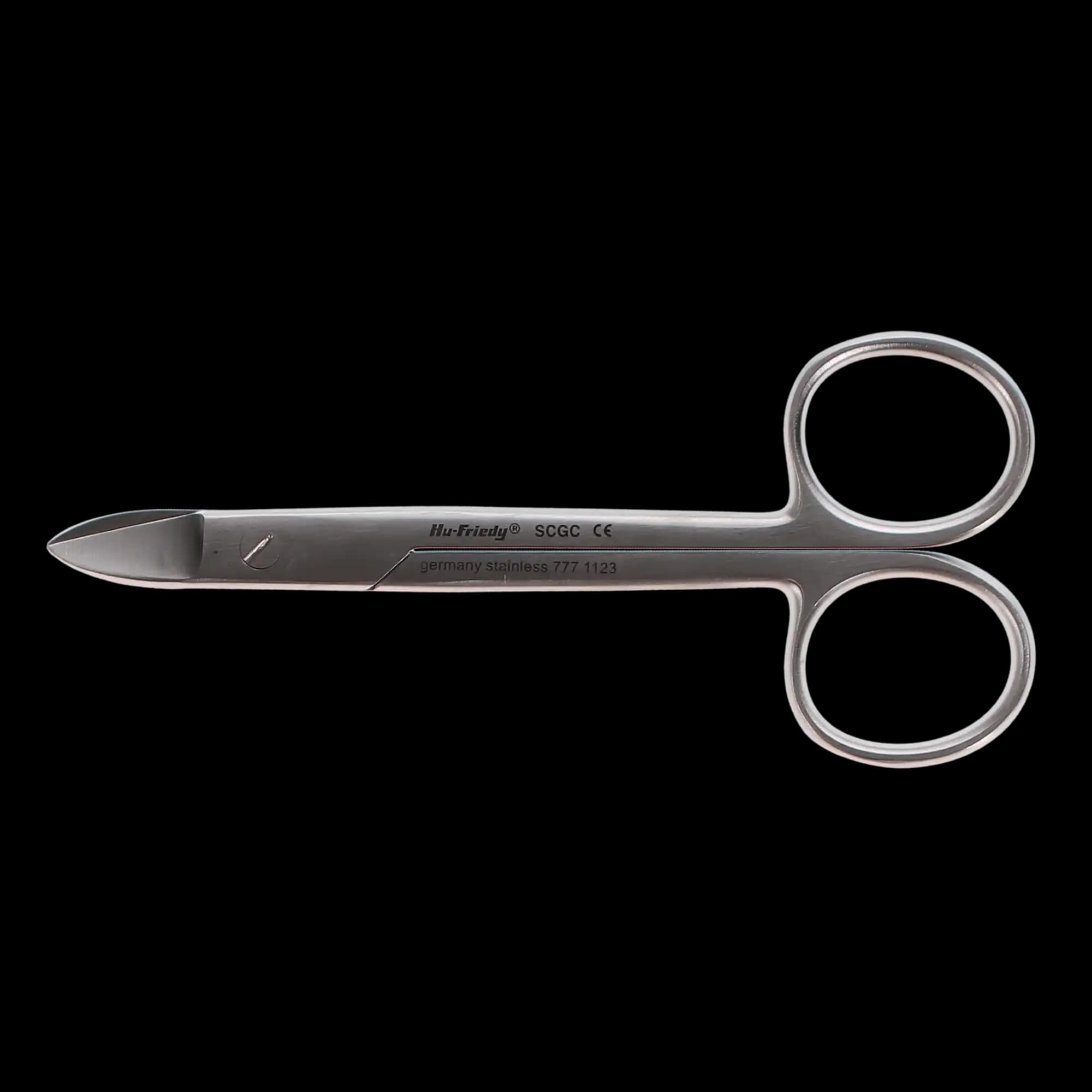 Hu-Friedy Crown & Gold Scissors, Curved, Standard Series, 4-3/4" (12 cm), SCGC thumbnail 6