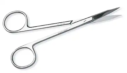 Hu-Friedy S13S Suture Scissors, Standard Series, 4-3/4" (12 cm), #13S, Stainless Steel, 1/Pk thumbnail 2
