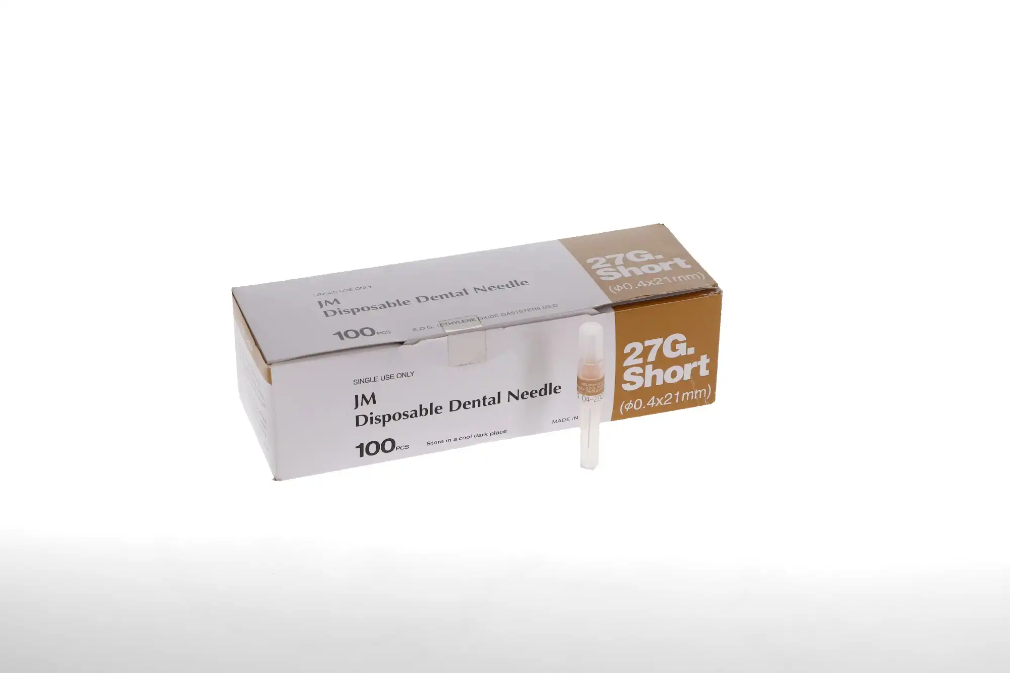 J. Morita Disposable Dental Needles, Plastic Hub with Bevel Indicator, 27 Gauge Short, 21 mm, Yellow, 100/Box, 20-27GS thumbnail 10