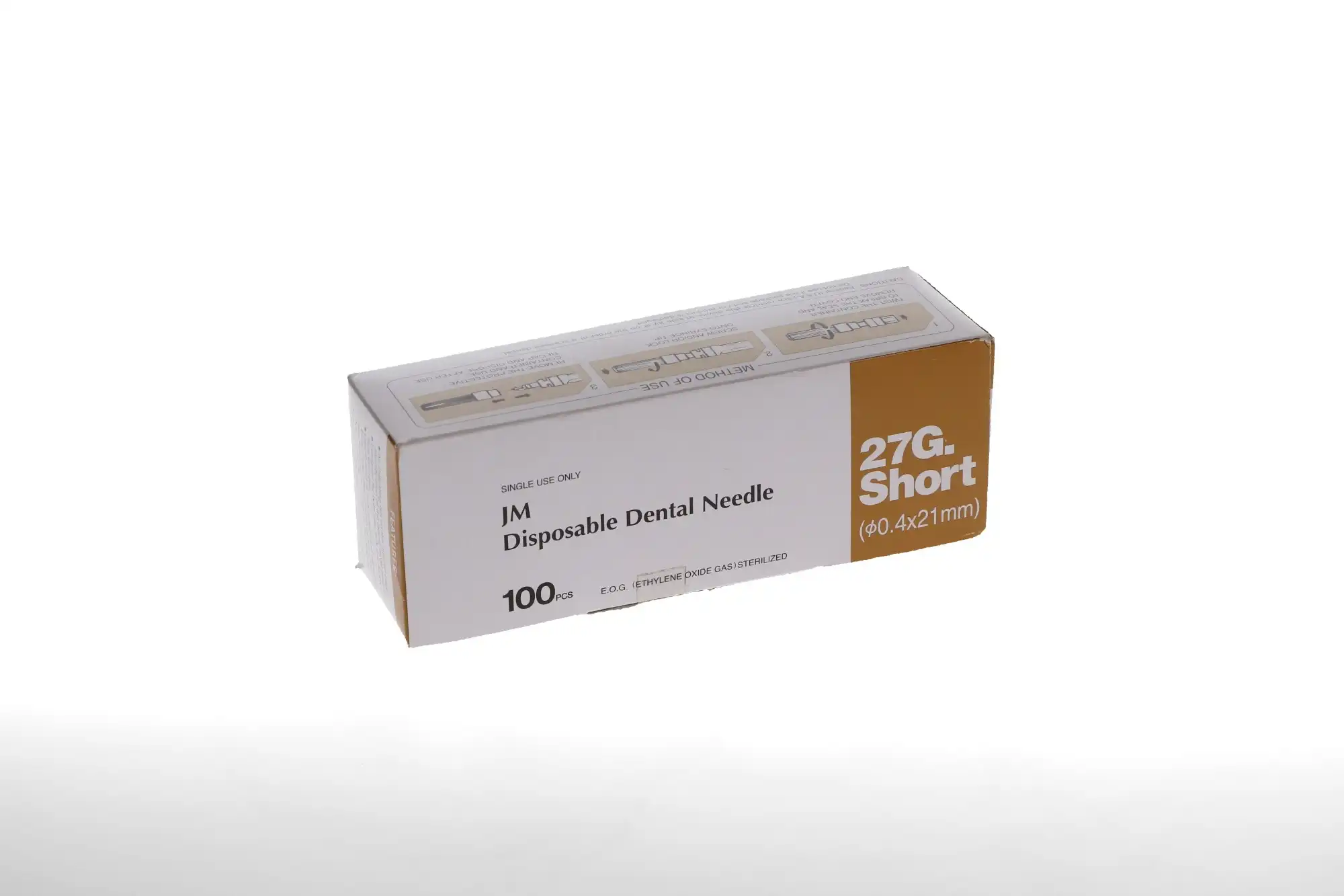 J. Morita Disposable Dental Needles, Plastic Hub with Bevel Indicator, 27 Gauge Short, 21 mm, Yellow, 100/Box, 20-27GS thumbnail 12