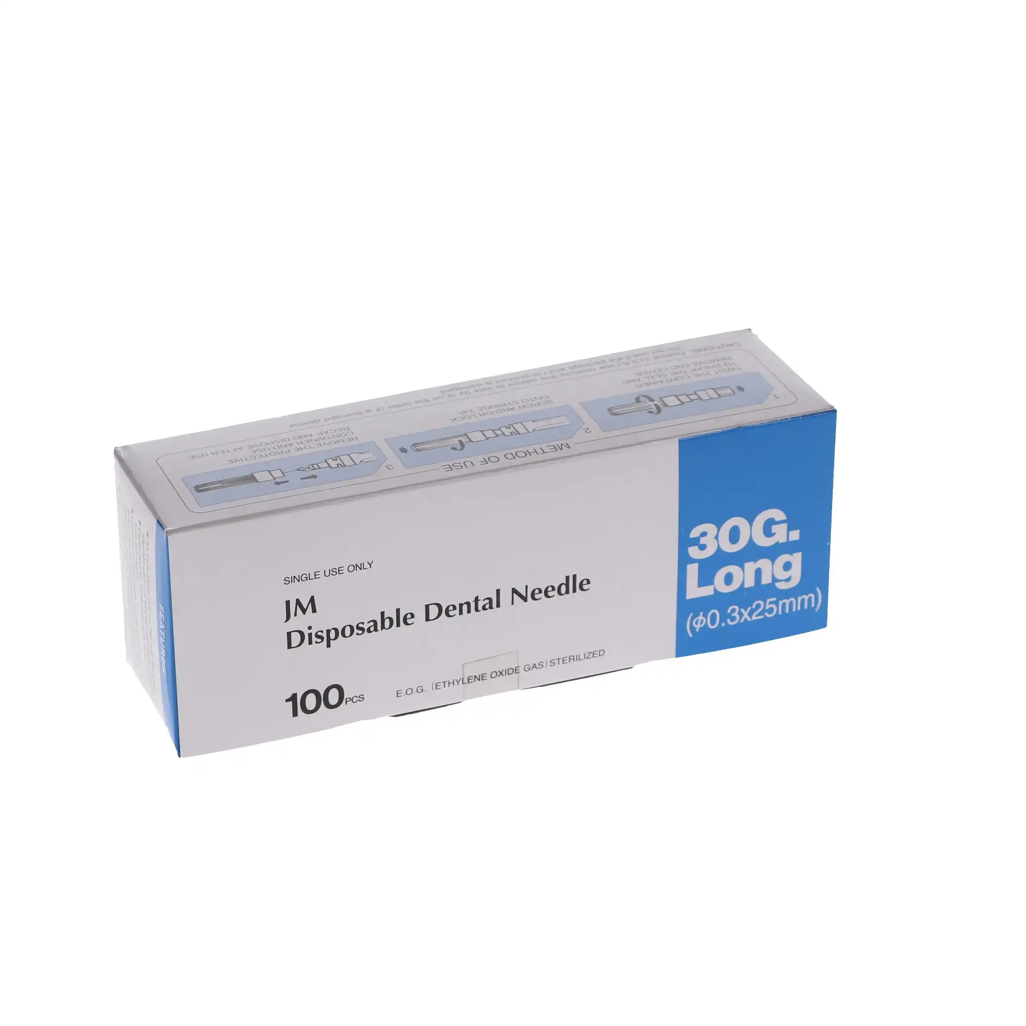 J. Morita JM Blue Disposable Dental Needles, Plastic Hub, 30 Gauge Long, 25 mm, 100/Box, 20-30GL thumbnail 12