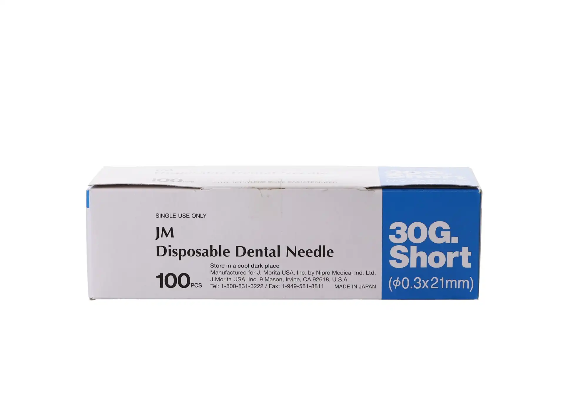 J. Morita JM Blue Disposable Dental Needles, Plastic Hub, 30 Gauge Short, 21mm, 100/Box, 20-30GS thumbnail 13