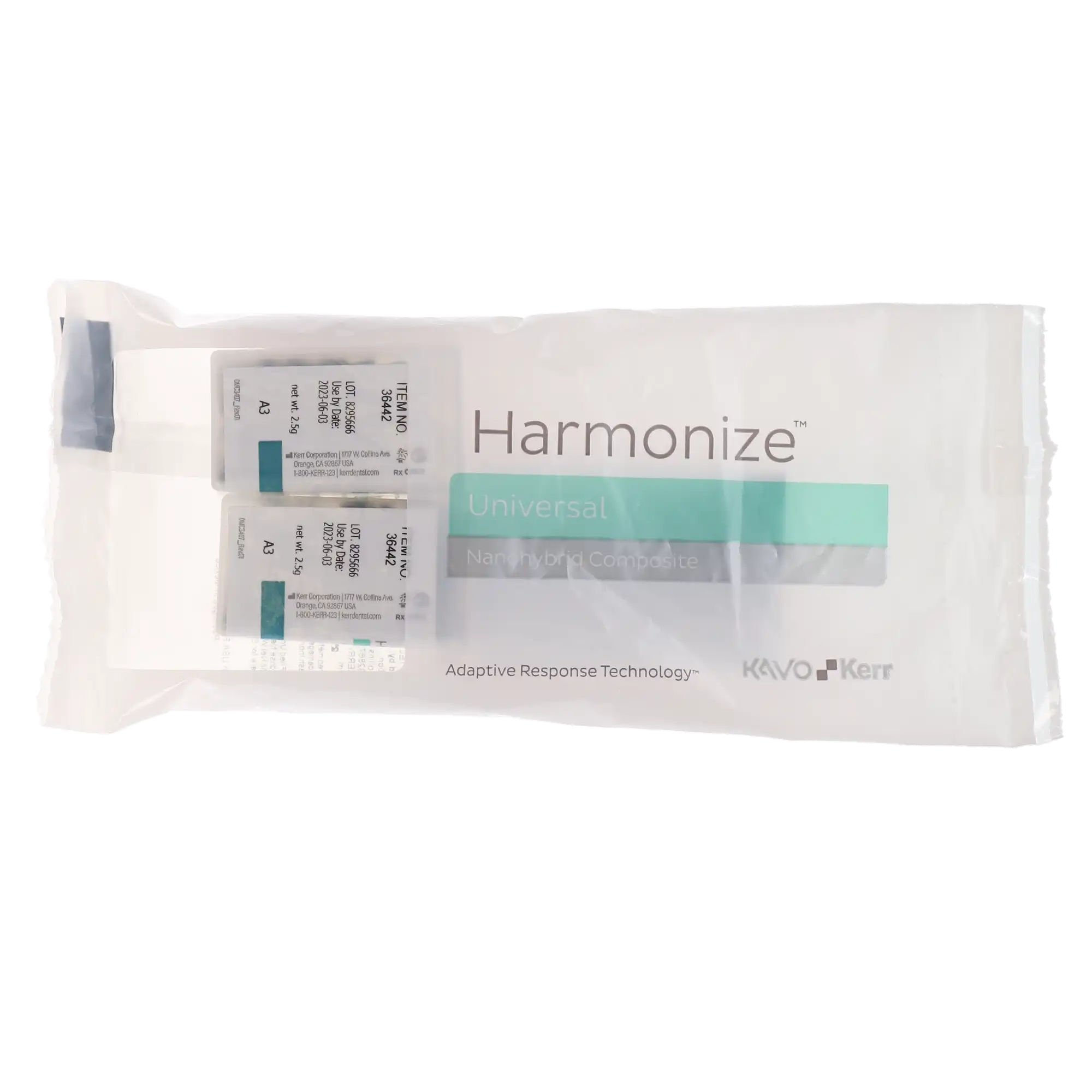 Harmonize Nanohybrid Universal Composite, Unidose Refill, 0.25 g, A3 Enamel, 20/Pk, 36442 thumbnail 9