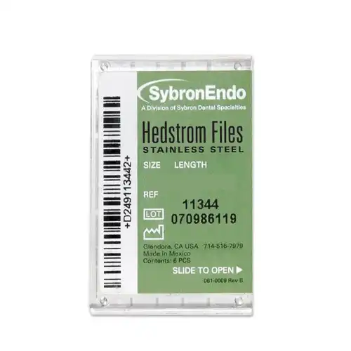 Sybron Endo Hedstrom Files, Stainless Steel, 30 mm, #45, White, 6/Pk, 12832 thumbnail 2