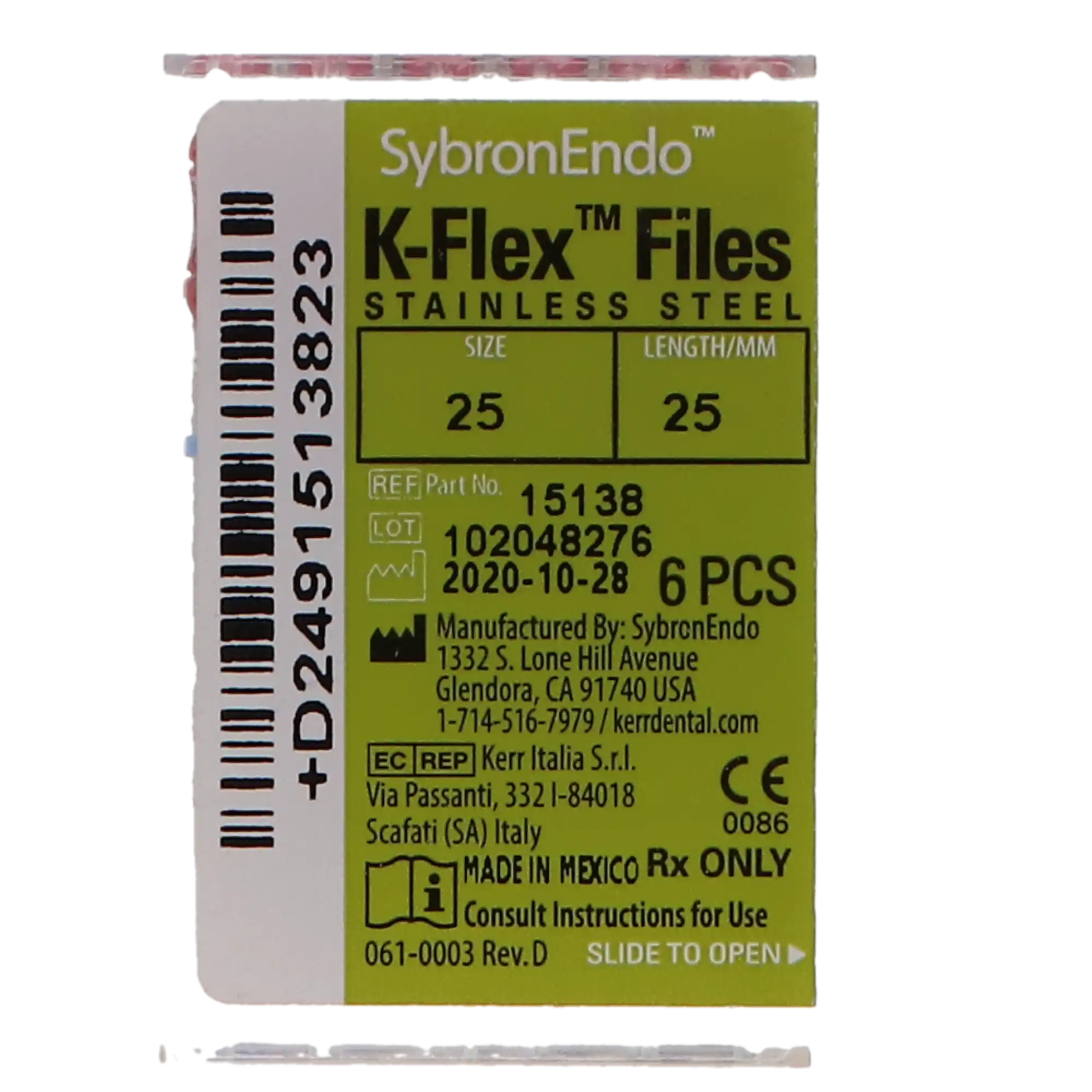 K3 Nickel-Titanium Rotary Endodontic Files, 25 mm, .04 Taper, #40, Black, 6/Pk, 825-4405 thumbnail 11