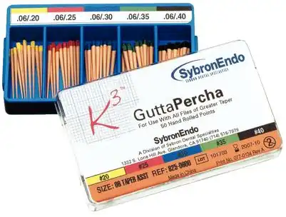 K3/K3XF Gutta Percha Points, 0.06 Taper, Assorted Sizes #20-40, 50/Pk, 825-0600 thumbnail 7