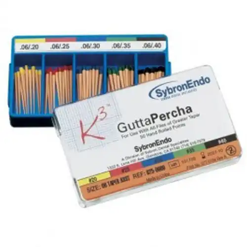 K3/K3XF Gutta Percha Points, 0.06 Taper, #45, White, 25 mm, 50/Pk, 825-0645 thumbnail 3