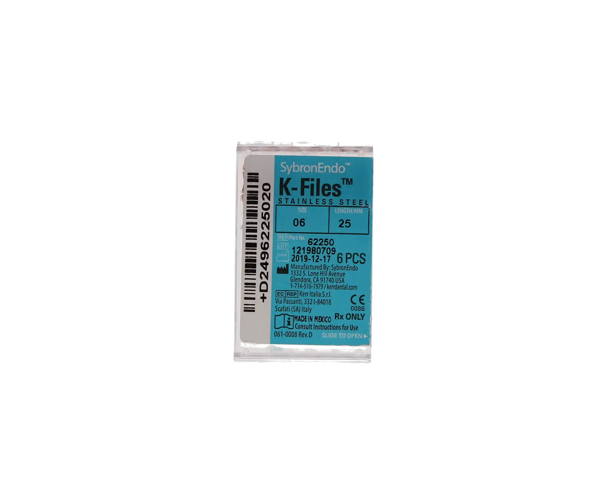 Kerr K-Files, Stainless Steel, 25 mm, #06, Pink, 6/Pk, 62250 thumbnail 11
