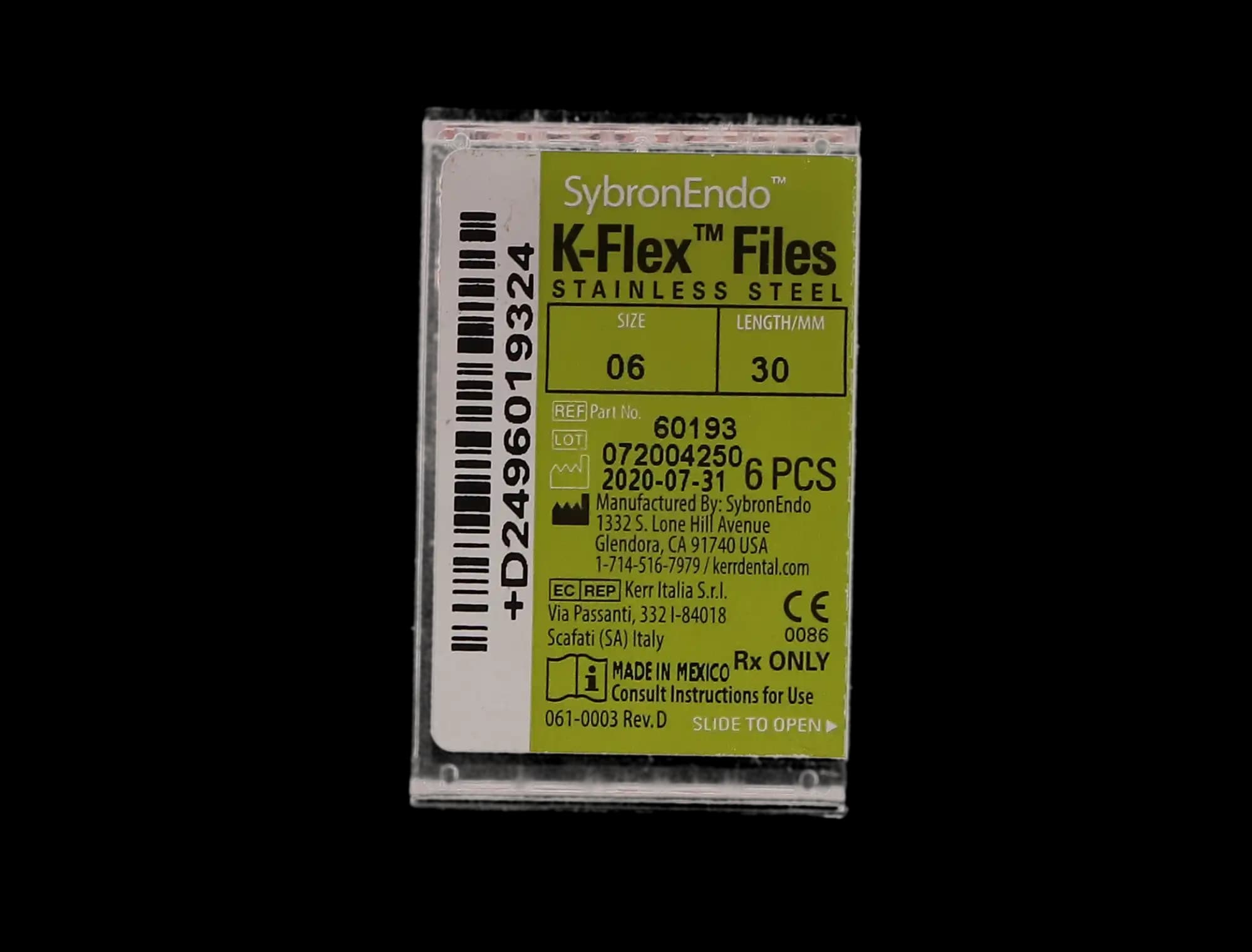 Kerr K-Flex Stainless Steel Hand Files, 30mm, #06, Pink, 6/Pack, 60193 thumbnail 11