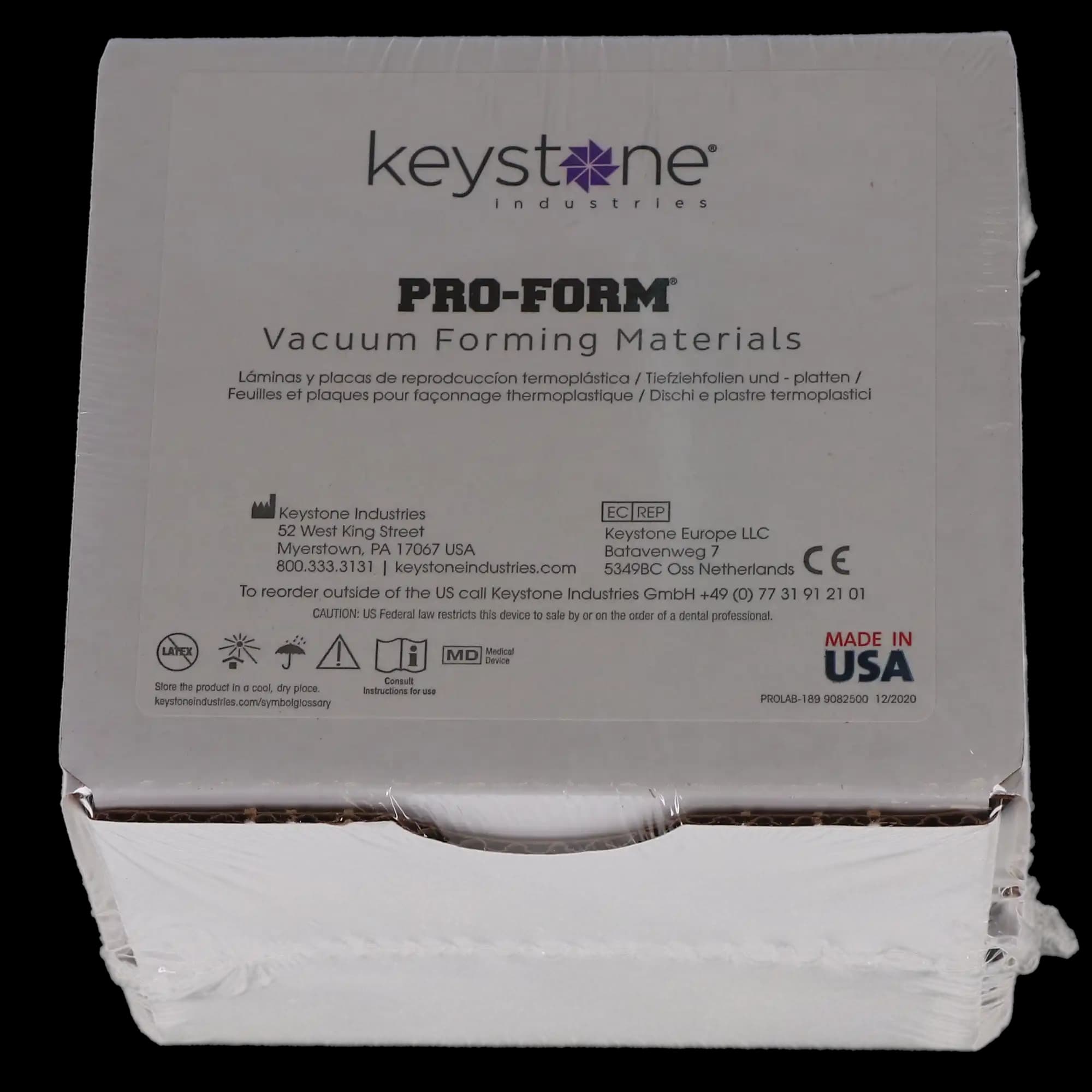 Pro-Form Soft EVA Vacuum Forming Material, Clear, 5" x 5", 0.080" (2mm), 25 Sheets/Pack, 9597150 thumbnail 5