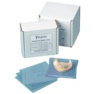 Pro-Form Splint Material, 0.030" (0.75mm), 5" x 5" Sheets, Clear, 25/Pk, 9615020 thumbnail 3