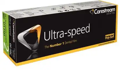 Carestream Ultra-Speed Intraoral X-Ray Film DF-58C, Size 2, Single Film, Super Poly-Soft Packet with ClinAsept Barrier, 100/Box, 1717131 thumbnail 5