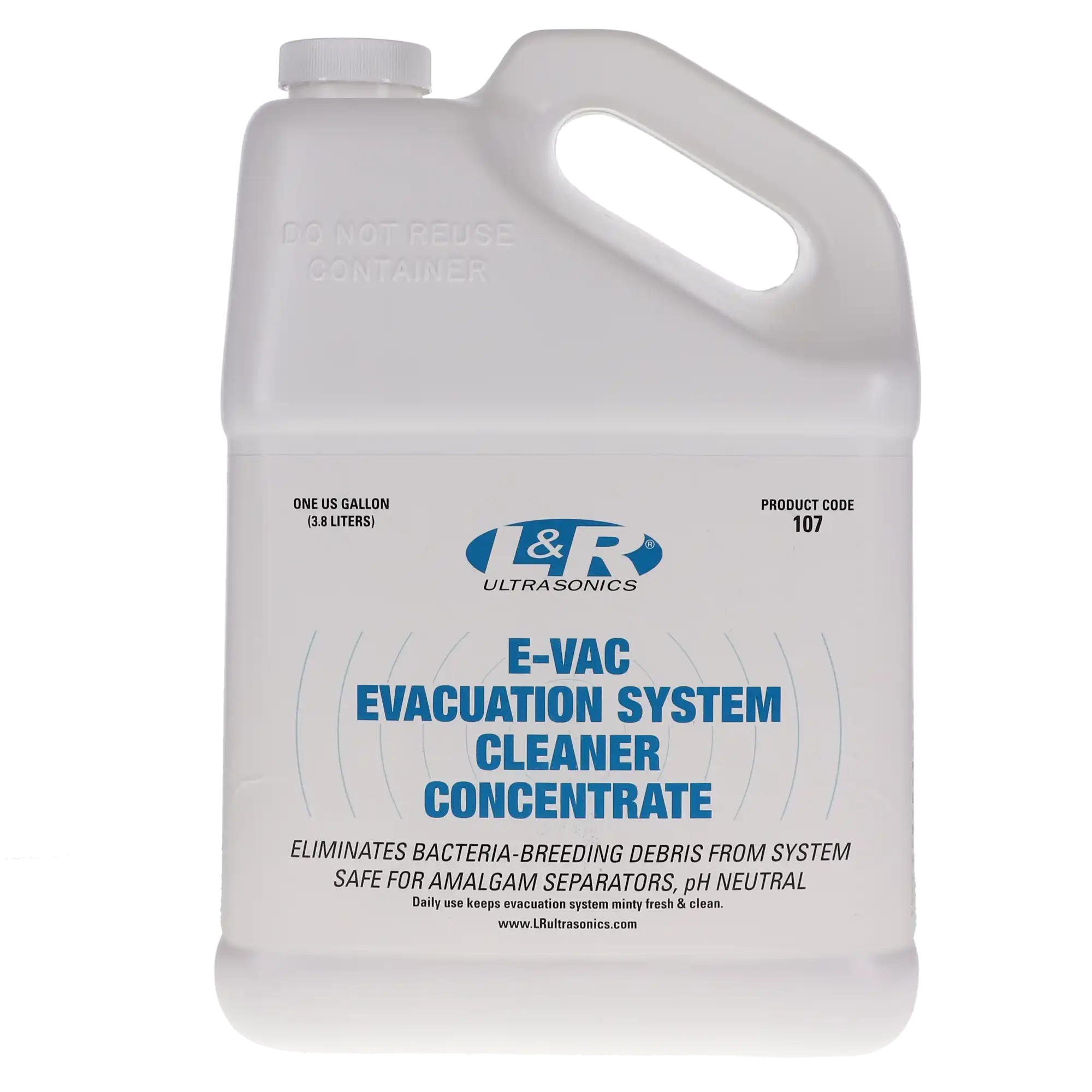 L&R E-VAC Evacuation System Cleaner Concentrate, Mint Scent, 1 Gallon Bottle, 107 thumbnail 5