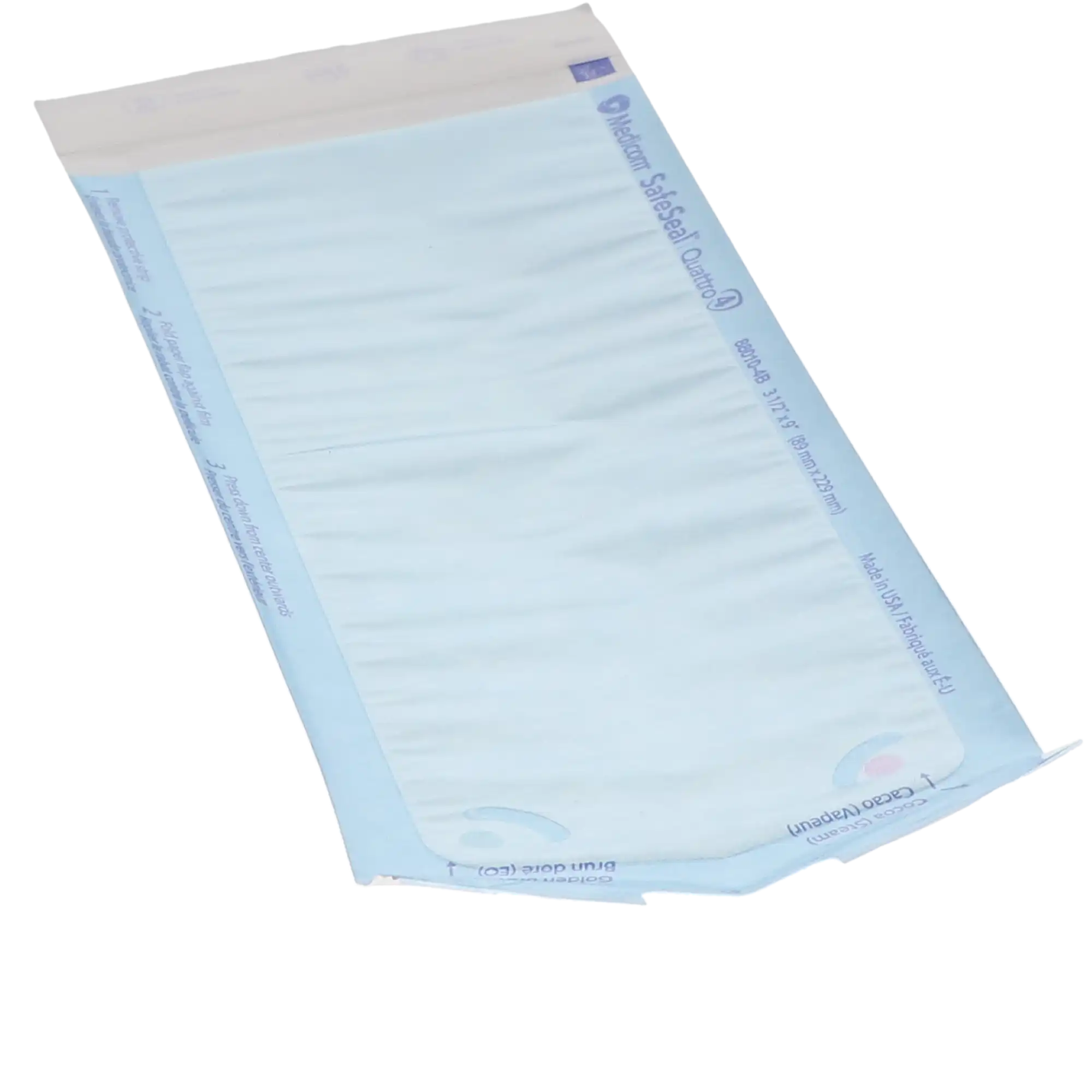 Medicom SafeSeal Quattro Self-Sealing Sterilization Pouches, 3-1/2" x 9", Blue Film, 500/Box, 88010-4B thumbnail 7