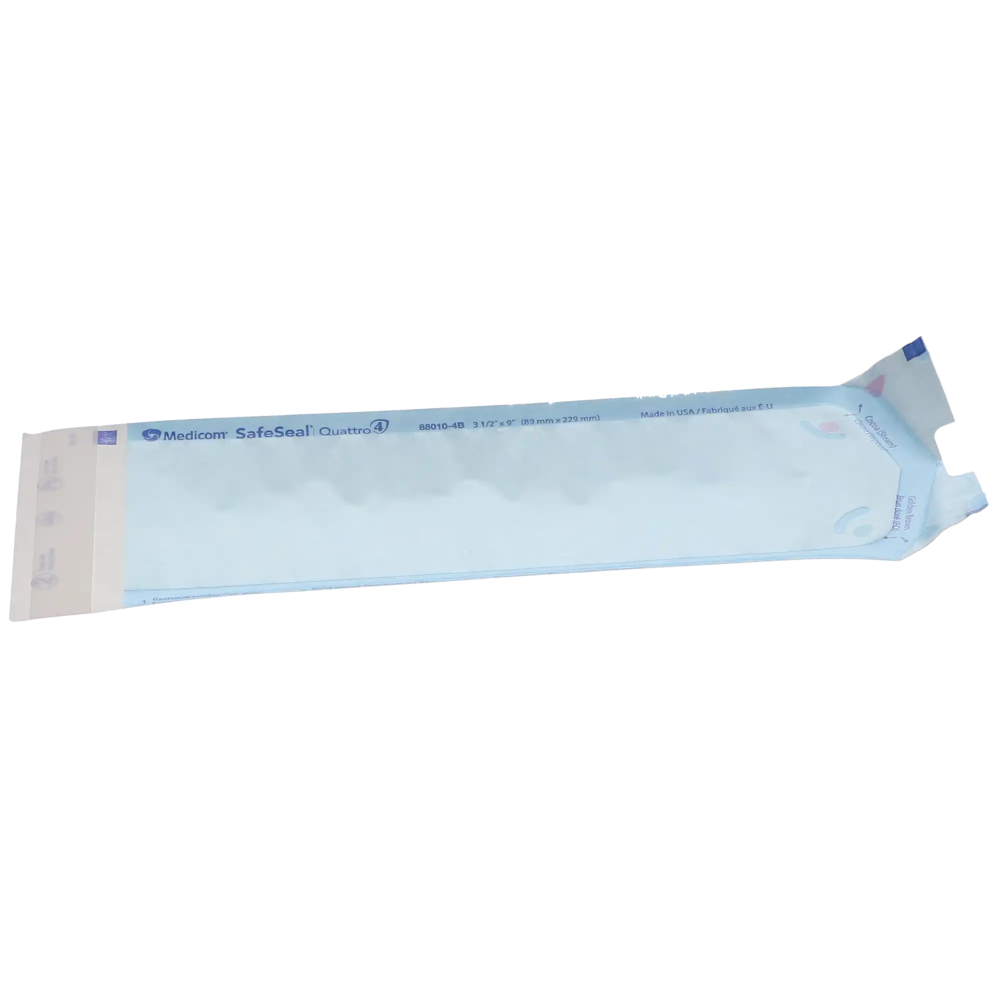 Medicom SafeSeal Quattro Self-Sealing Sterilization Pouches, 3-1/2" x 9", Blue Film, 500/Box, 88010-4B thumbnail 9