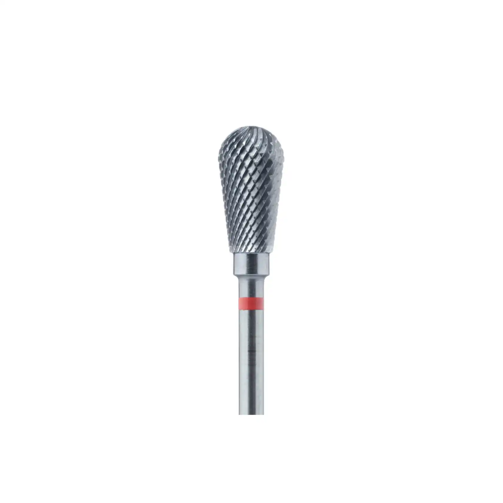 Meisinger Tungsten Carbide Laboratory Cutter, HP, Cross Cut Pear, #77FX-060, 6.0 mm, Fine, Red, 1/Pk, HM77FX-060HP thumbnail 2