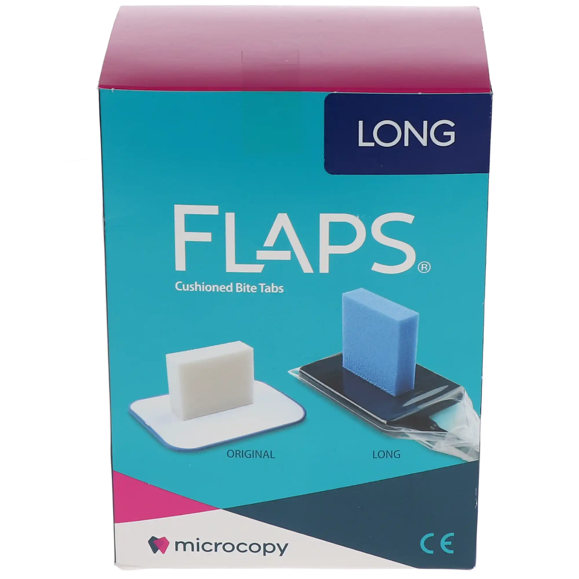Microcopy Sensor Flaps, Long, Blue, Cushioned Bite Tabs for Film & Digital Sensors, 375/Box, FLS thumbnail 7