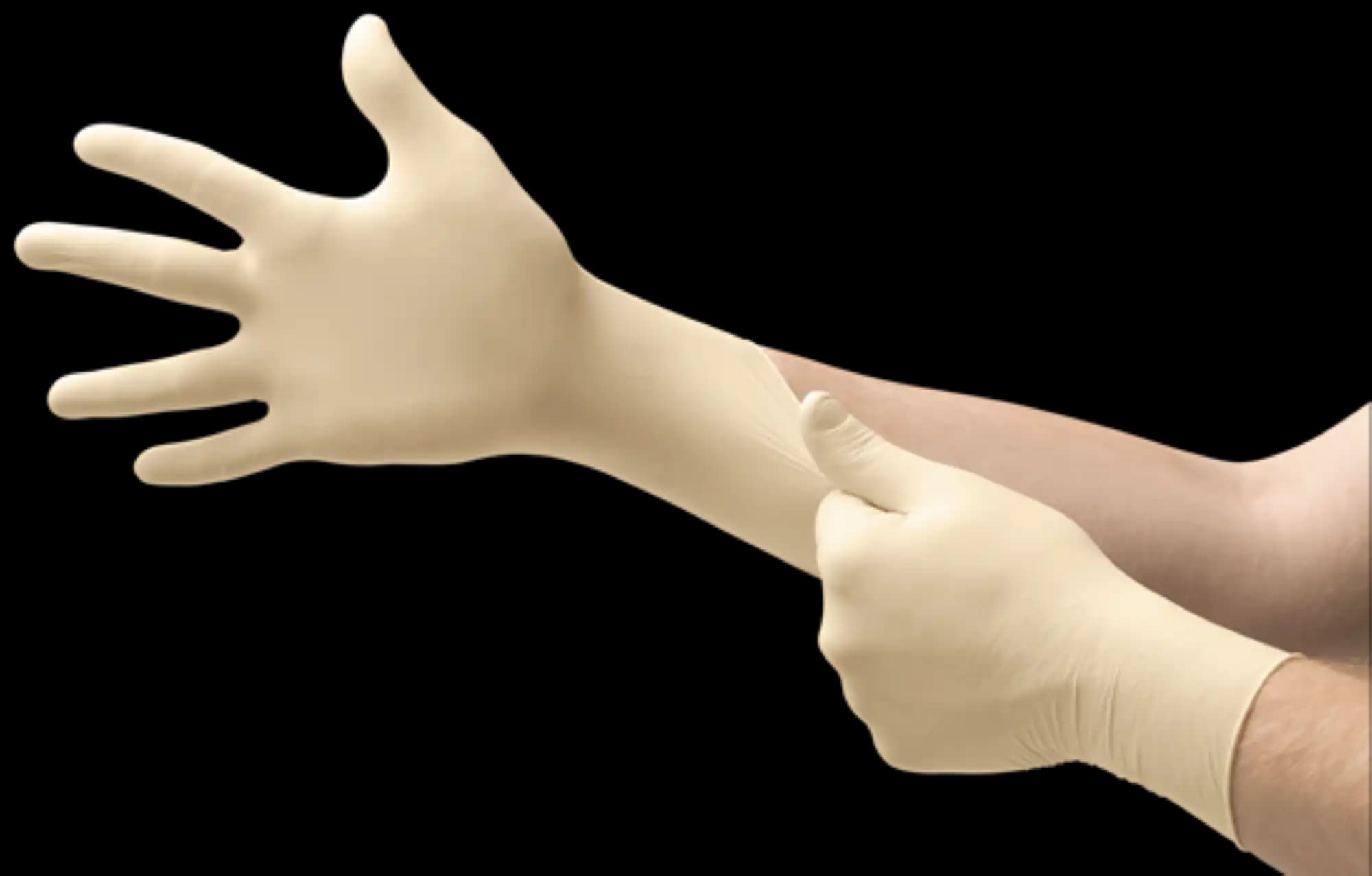 Microflex Diamond Grip MF-300 Powder-Free Latex Exam Gloves, Medium, Natural, 100/Box, MF-300-M thumbnail 8