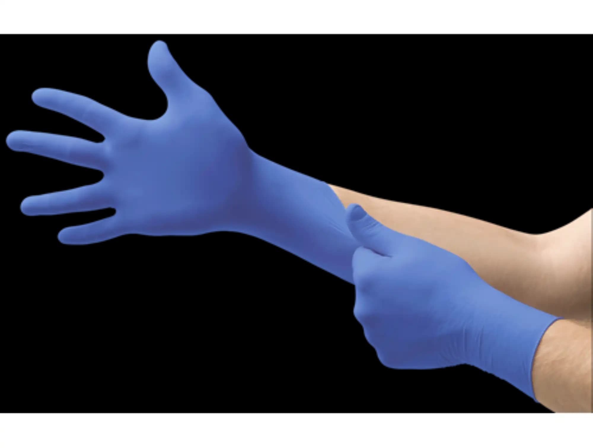 Ultraform Powder-Free Nitrile Exam Gloves, Medium, Cobalt Blue, 300/Box, UF-524-M thumbnail 8