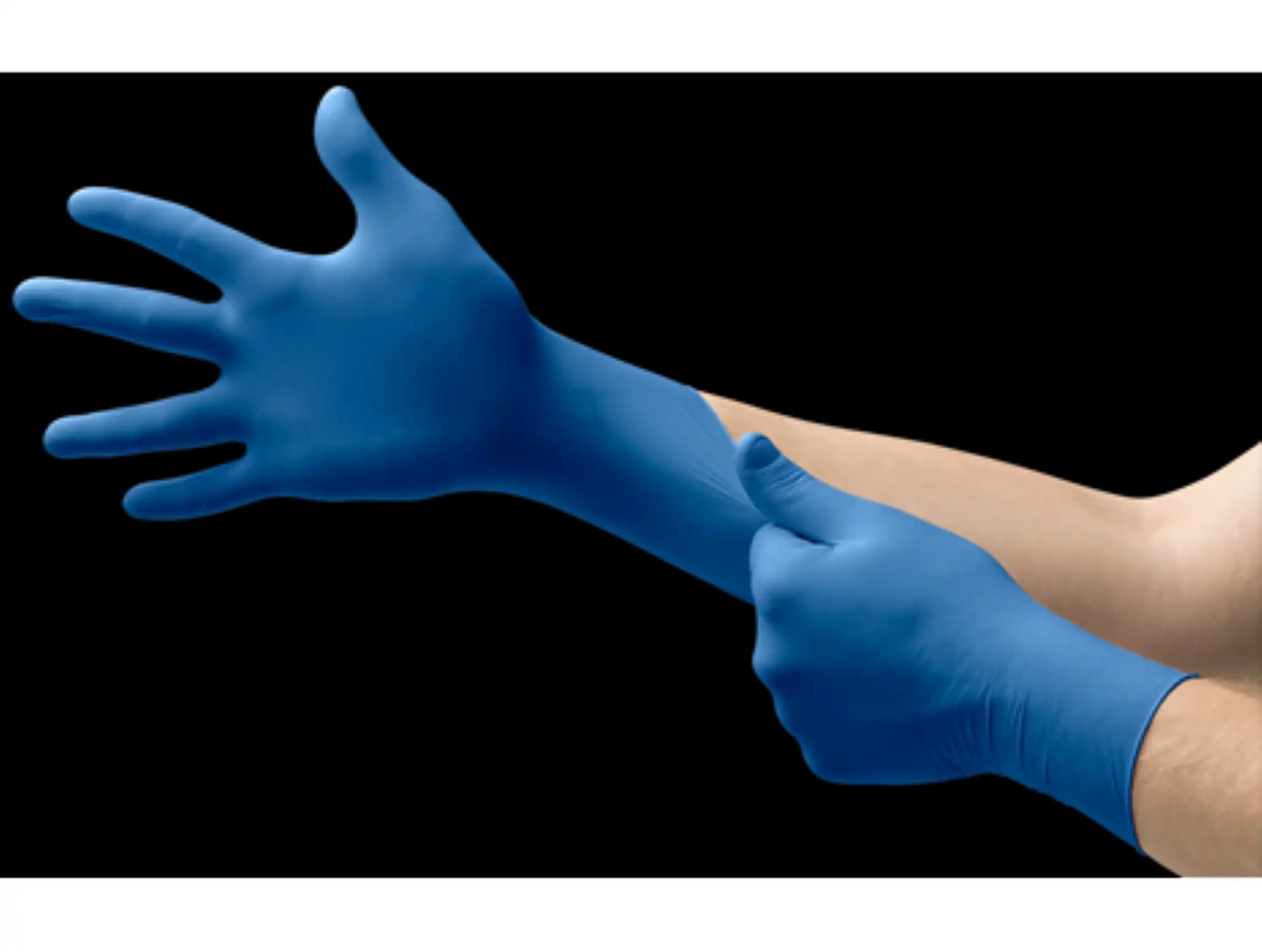 UltraSense US-220 Nitrile Exam Gloves, Powder Free, Latex Free, Blue, Extra Small, 100/Box thumbnail 8