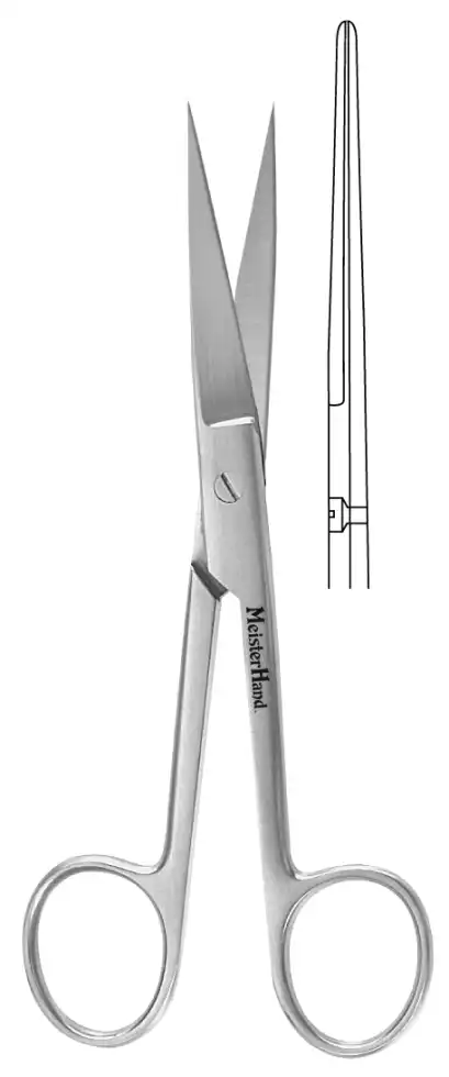 Miltex Meister-Hand Operating Scissors, Straight, 4-1/2", Stainless Steel thumbnail 2