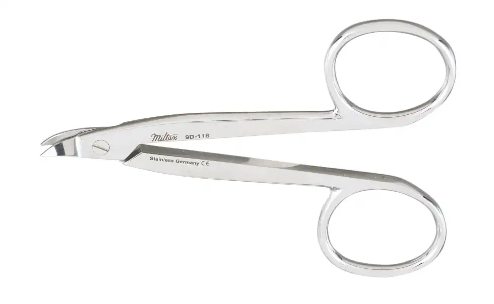 Miltex Pedo Crown-Festooning Scissors, Curved, 3-1/2", Stainless Steel, 1/Pk, 9D-118 thumbnail 2
