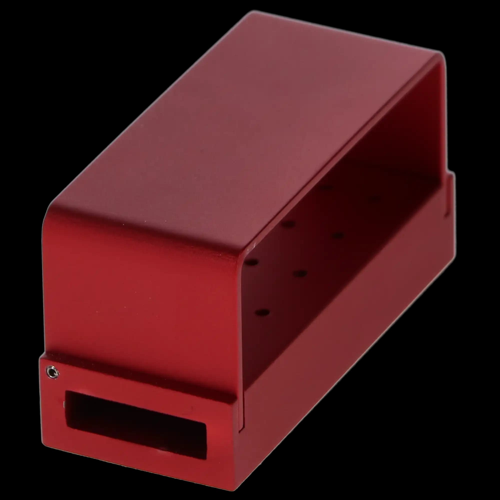 Pac-Dent Aluminum Bur Block FG Red, 15 Hole Capacity, 038R - Aluminum Bur Block FG Red - Image 1