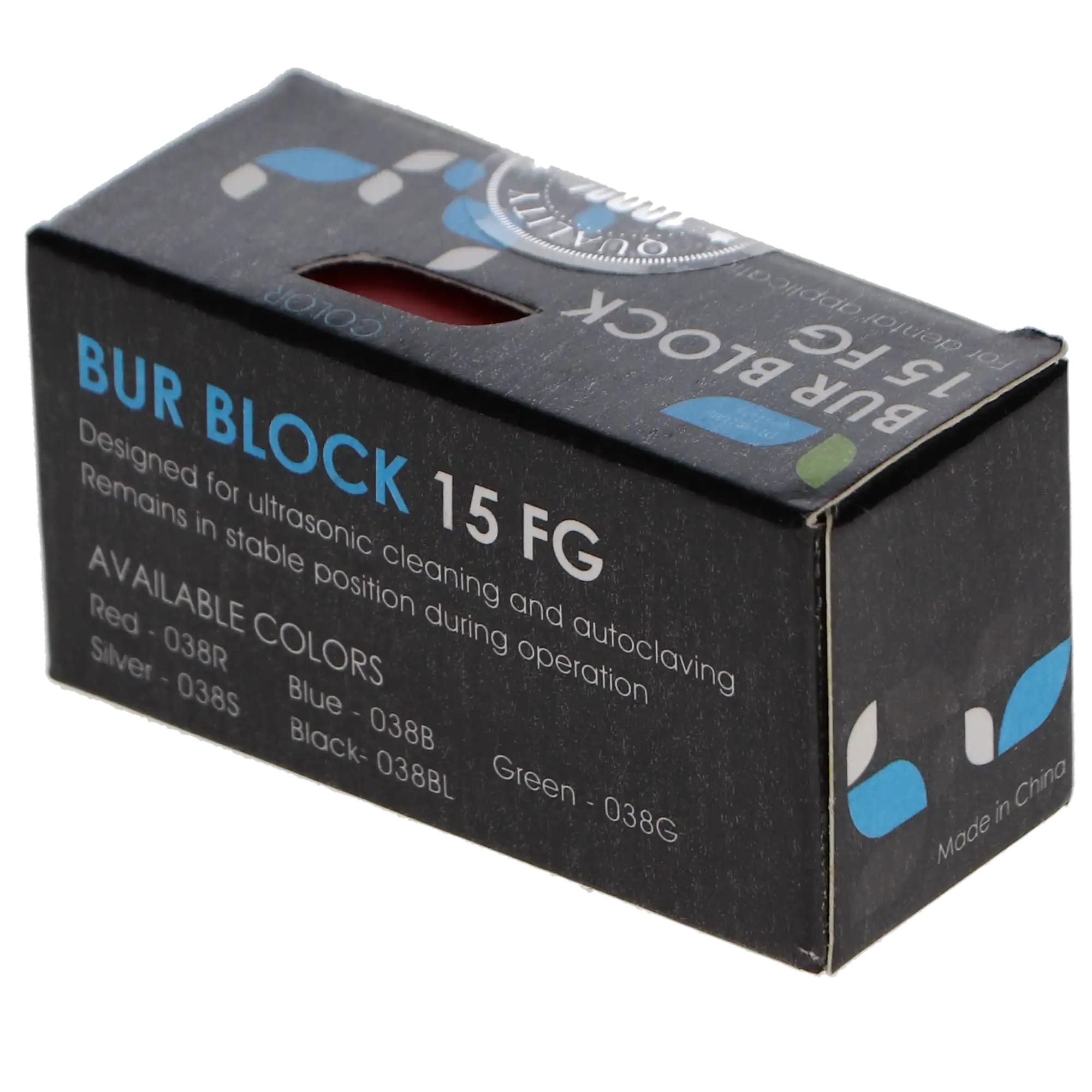 Pac-Dent Aluminum Bur Block FG Red, 15 Hole Capacity, 038R thumbnail 3