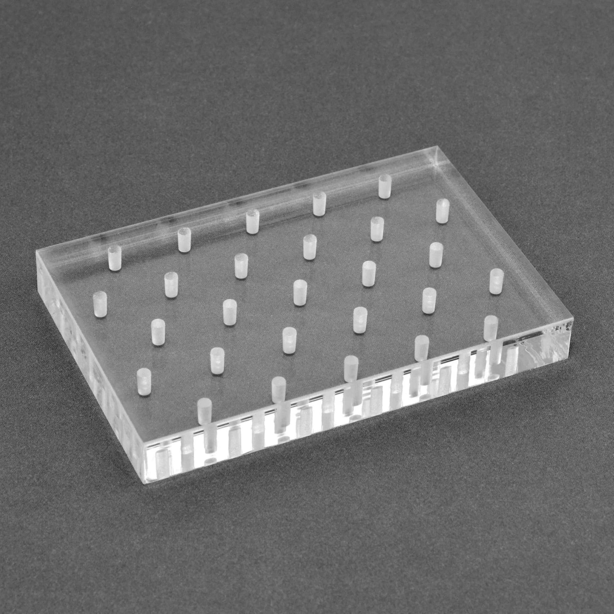 Palmero Clear Plexiglass Bur Block, 27-Hole FG, with Box, #1516AFG - Bur Block 27 Hole FG Clear Plexiglass - Image 1