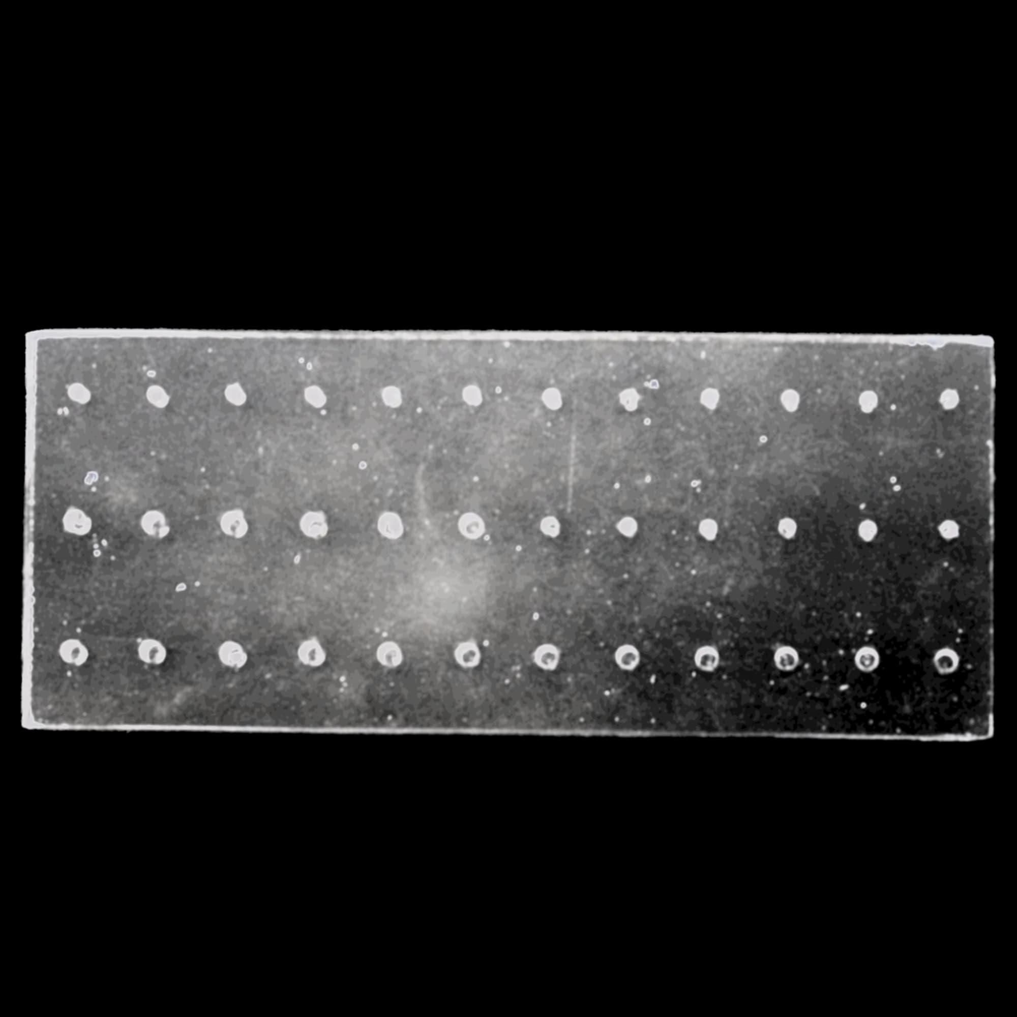 Palmero Plexiglass Bur Block, 36-Hole, FG/RA Combo (18 FG/18 RA), Clear, 1/Pk, 1516BHALF thumbnail 5
