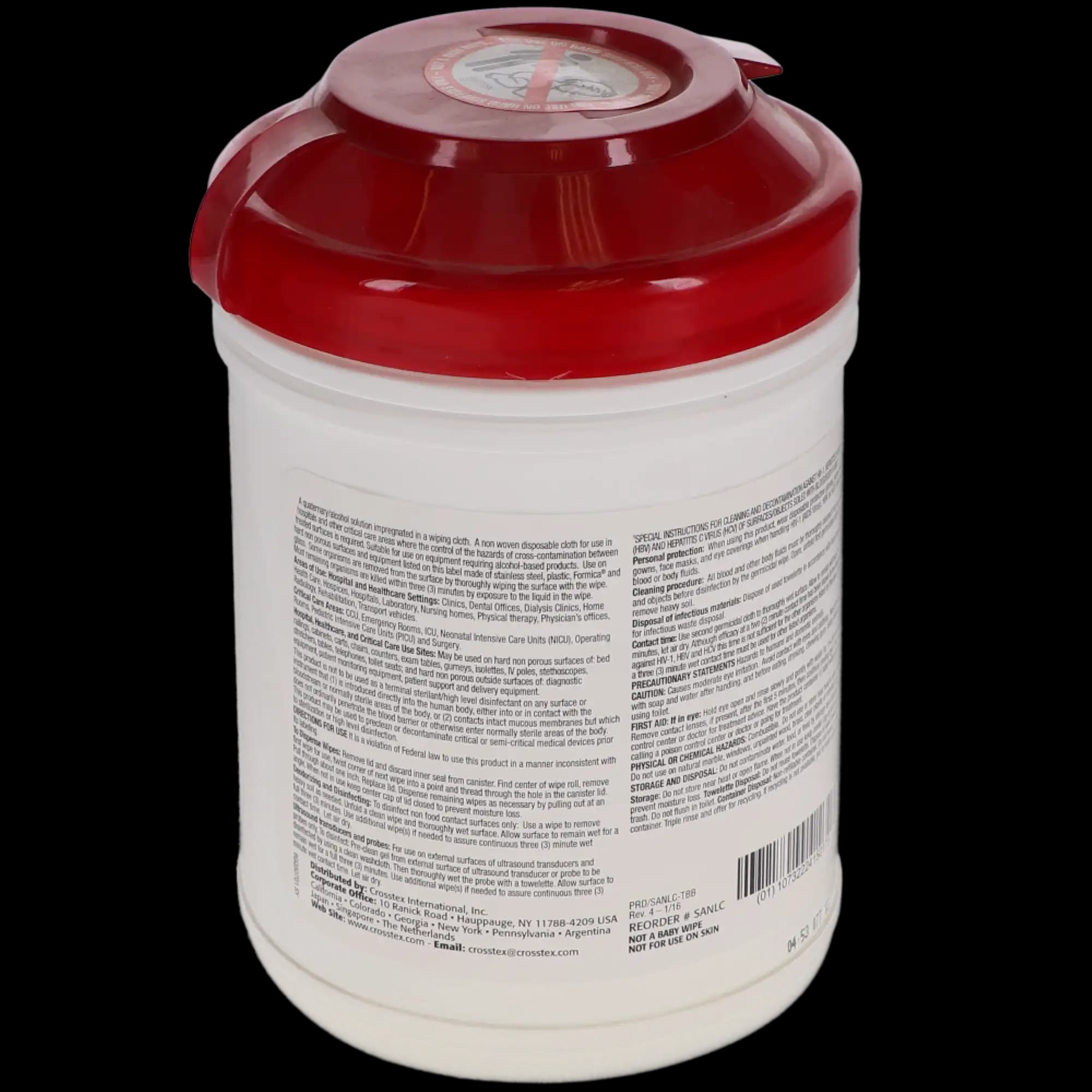 PDI Sani-Cloth Plus Germicidal Disposable Surface Wipes, Large, 6" x 6.75", 160 Wipes/Canister, Q89072 thumbnail 9