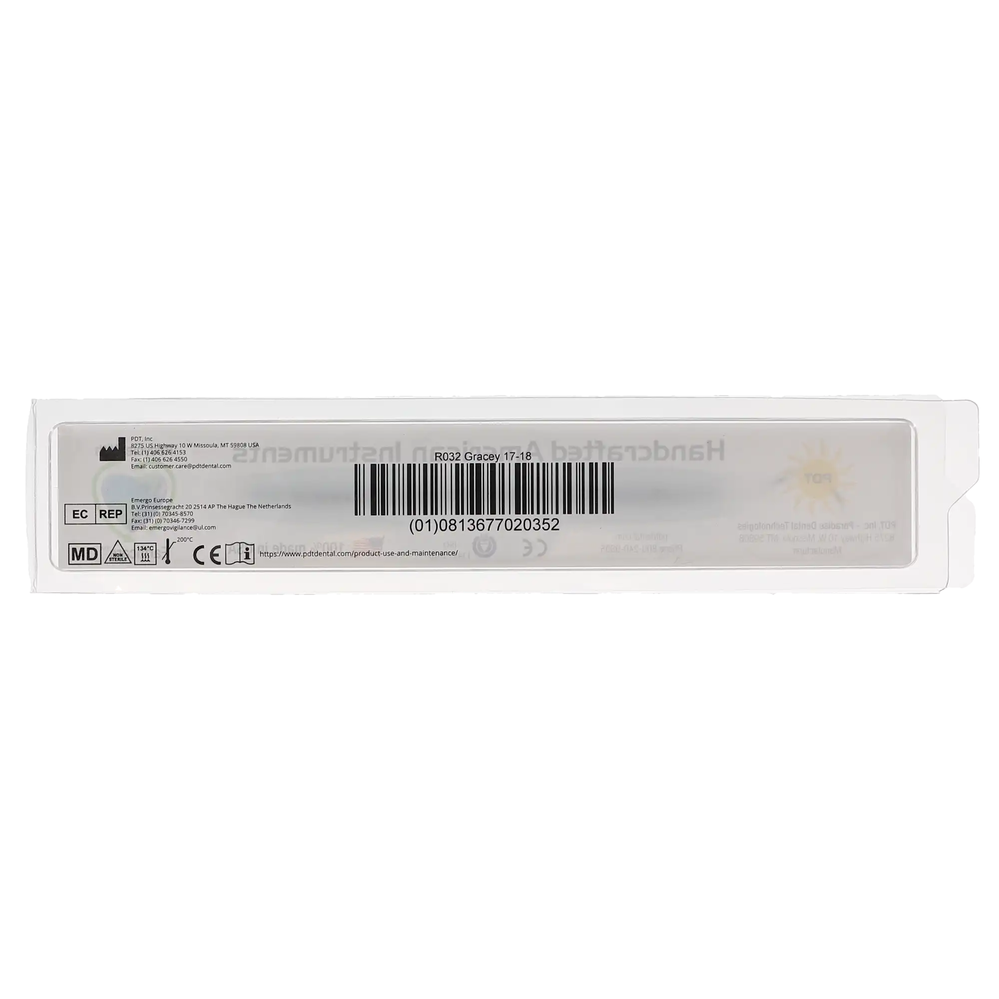 PDT Amazing Gracey Curette, Double-Ended, 17/18, Caribbean Green Resin Handle, R032 thumbnail 4