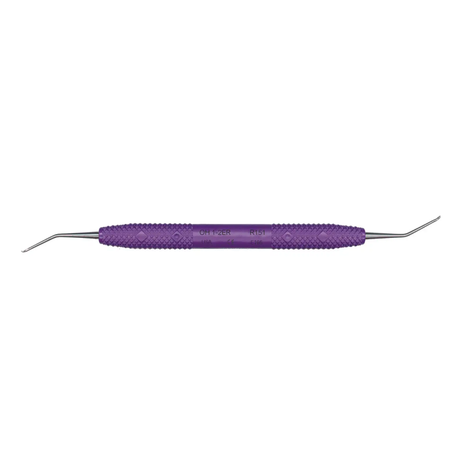 PDT O'Hehir New Millennium 1-2 Extended Reach Debridement Curette, Double-Ended, Purple Resin Handle, R151 thumbnail 2