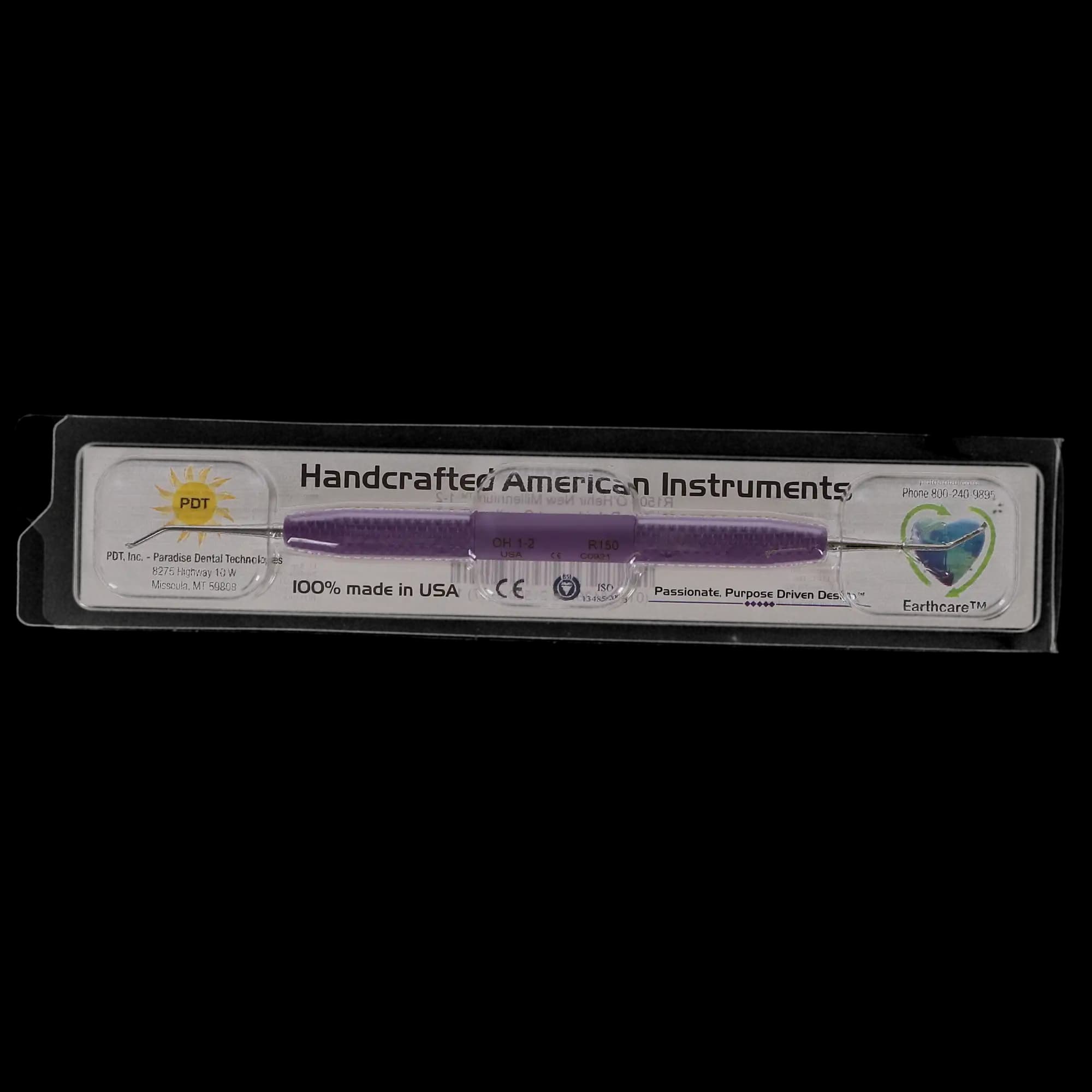 PDT O'Hehir New Millennium 1-2 Debridement Curette, Double-Ended, Purple Resin Handle, R150 thumbnail 5