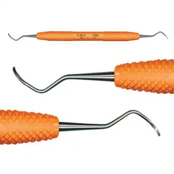 Wingrove Titanium Implant Scaler, Double-Ended, Barnhart 5/6, Orange Resin Handle, 1/Pk, R661 thumbnail 2