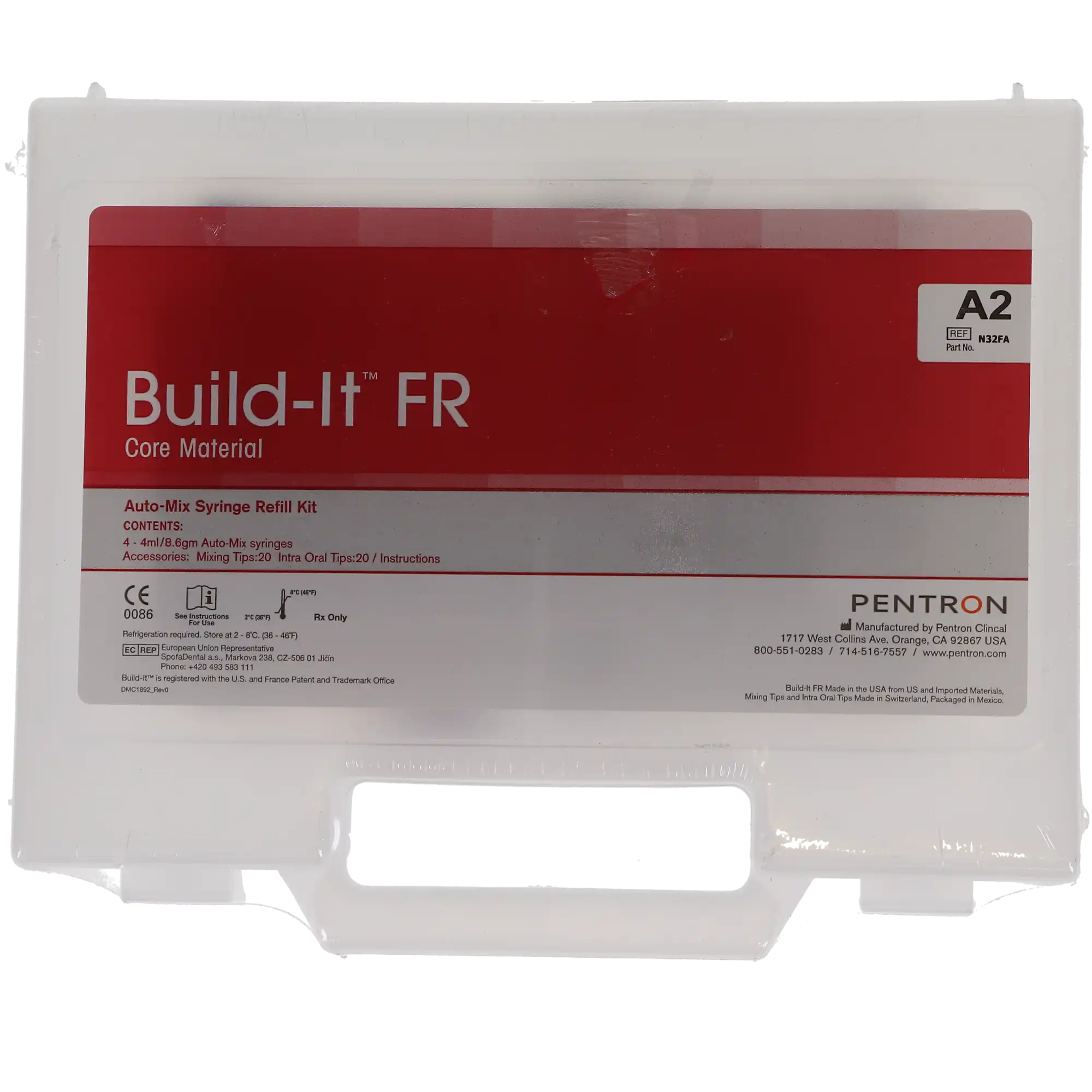 Build-It FR Fiber Reinforced Core Build-Up Material, Dual-Cure, Mini-Mix Syringe Refill, 4 mL, Shade A2, 4/Pk, N32FA thumbnail 11