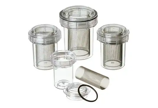 Evac-U-Trap Disposable Central Vacuum Pump Trap, Internal Thread, 4 1/2" x 5 1/8", #2400, 8/Box - Evac-u-Trap&trade; - #2400 - Image 1