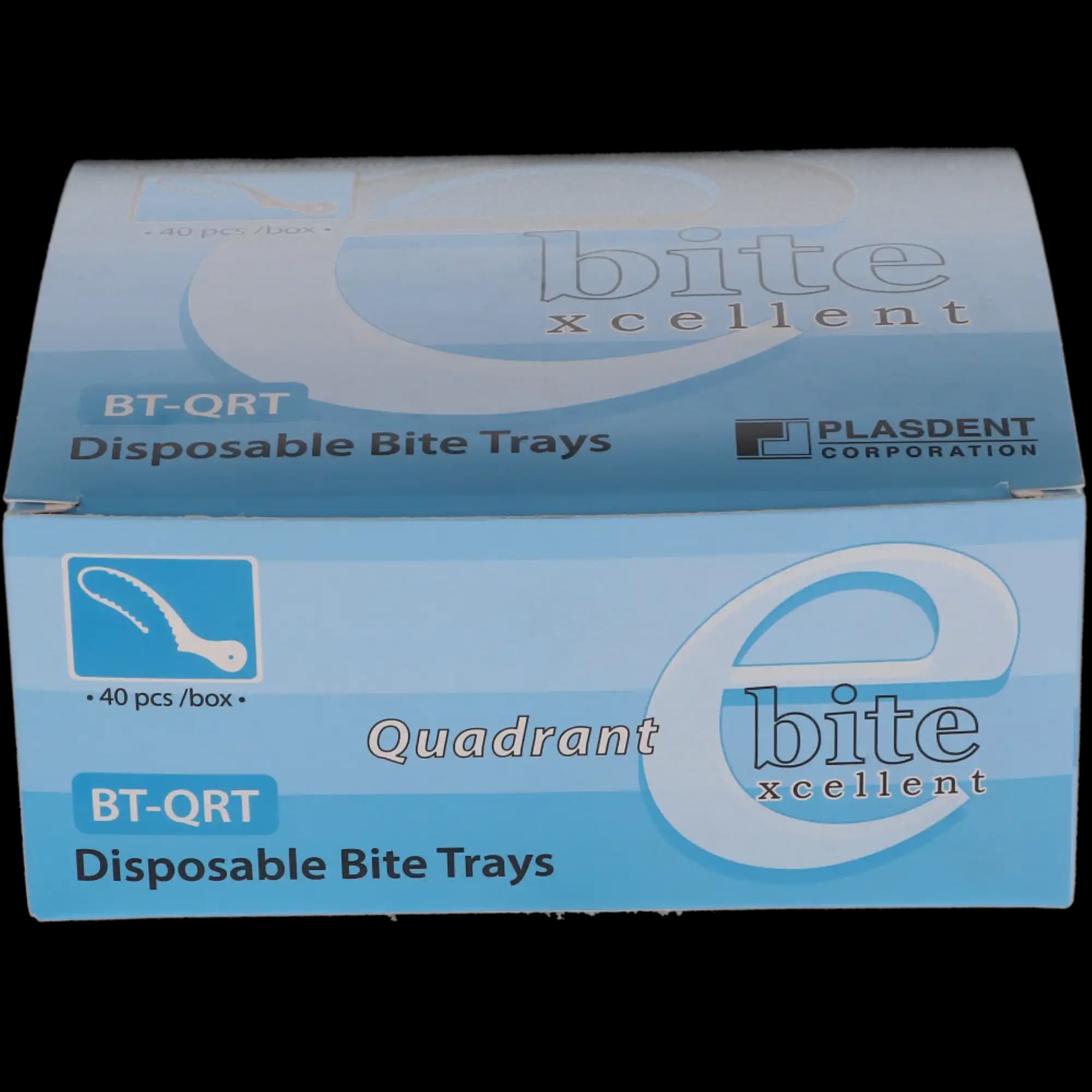 Excellent Disposable Bite Registration Trays, Quadrant, White, 40/Box, BT-QRT thumbnail 5