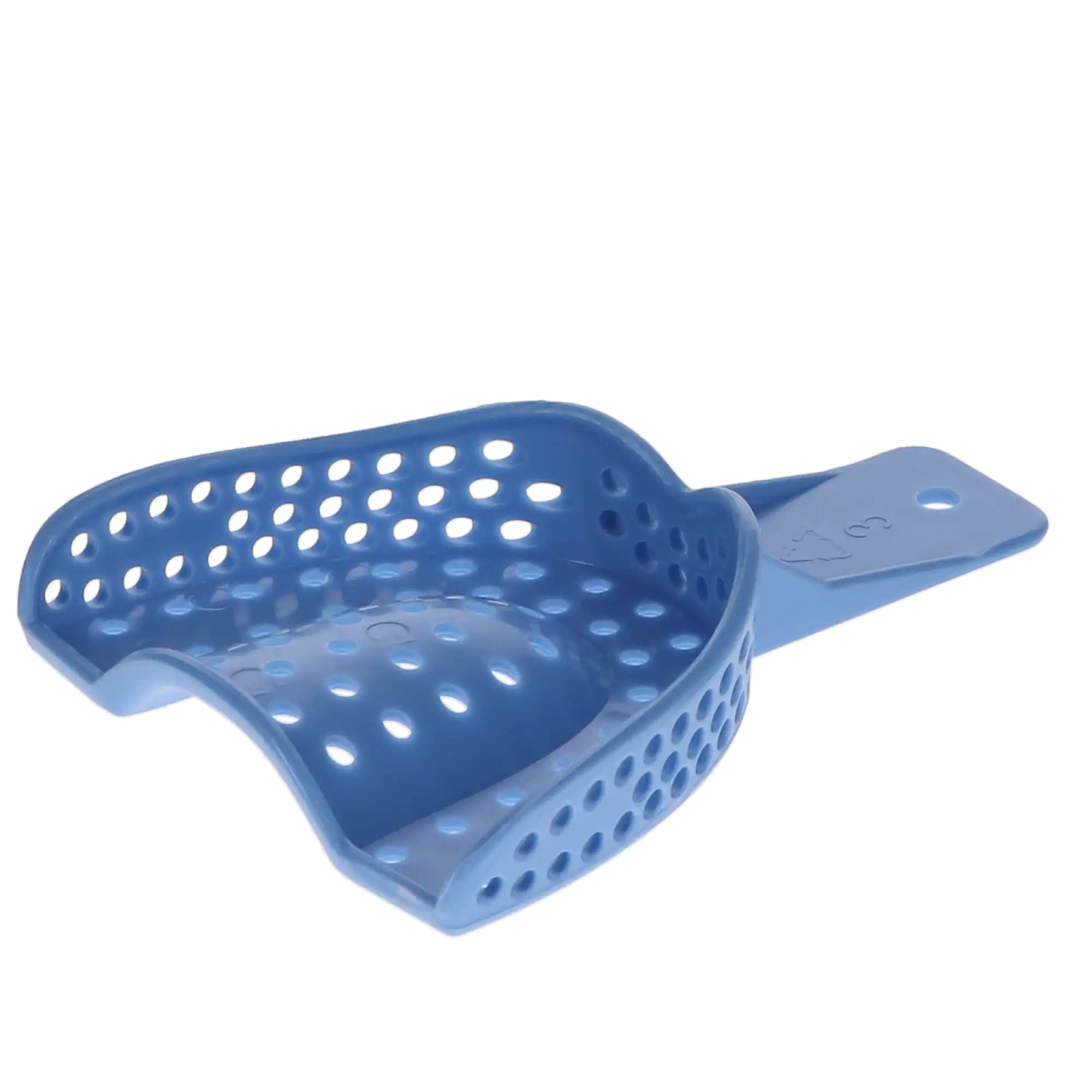 Plasdent Excellent II Disposable Impression Trays, Perforated, Size 3 Medium Upper Arch, Baby Blue, 12/Pack, IT2-MU thumbnail 3